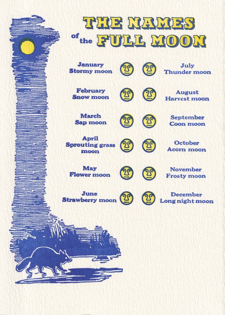 Names of the Full Moon: Sleeved
