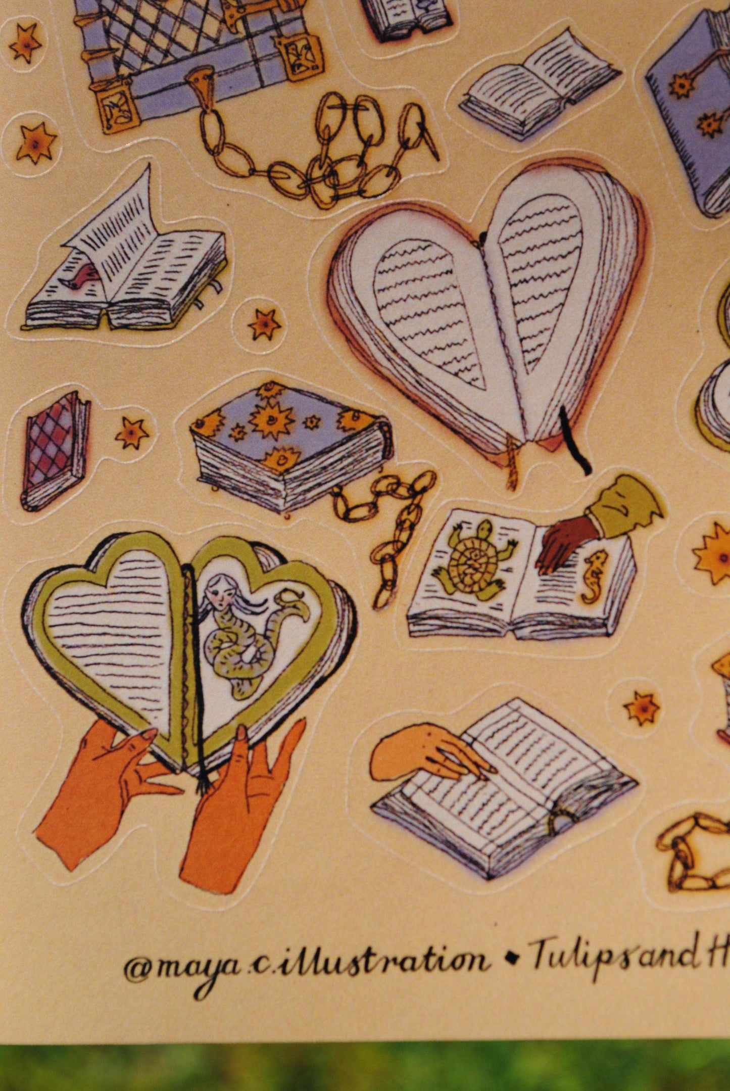 Sticker Sheet "Book Magic" for journals and planners