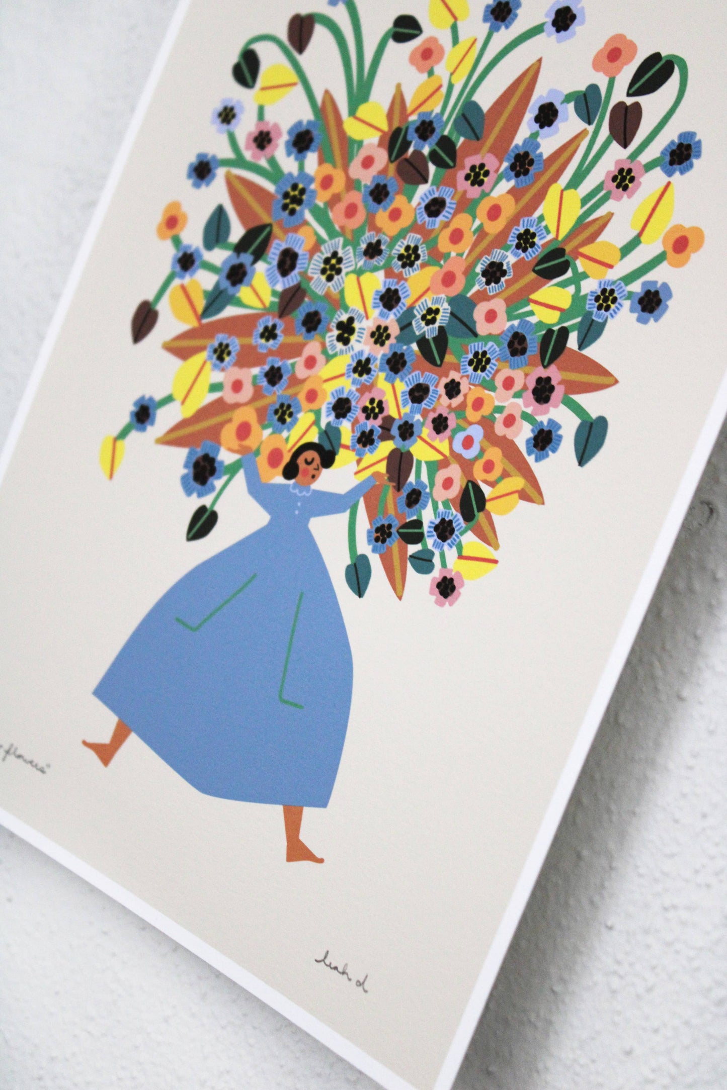 A Few Flowers Art Print: 11 x 14