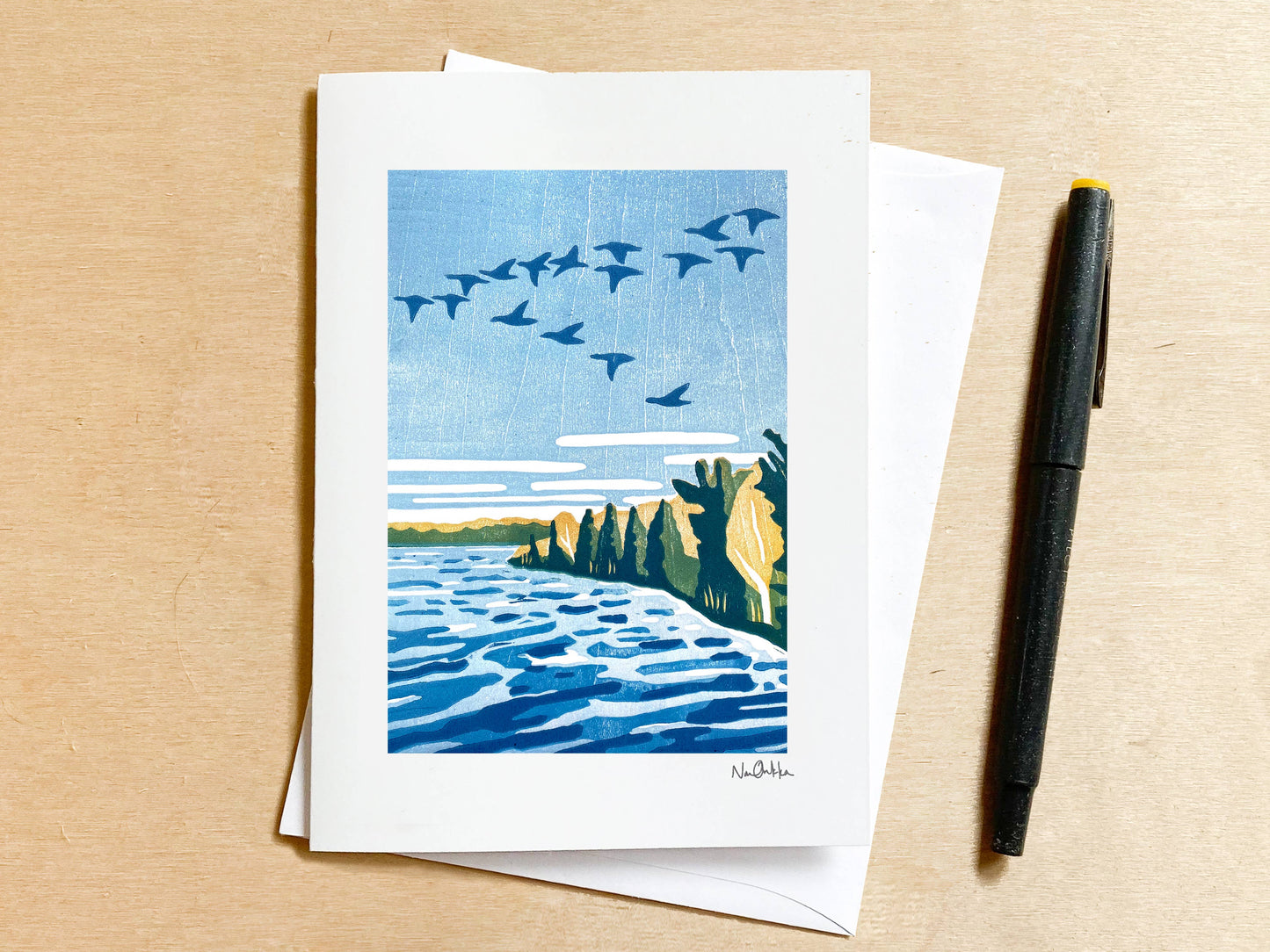 Steady On Greeting Card: NO Clear EcoSleeve