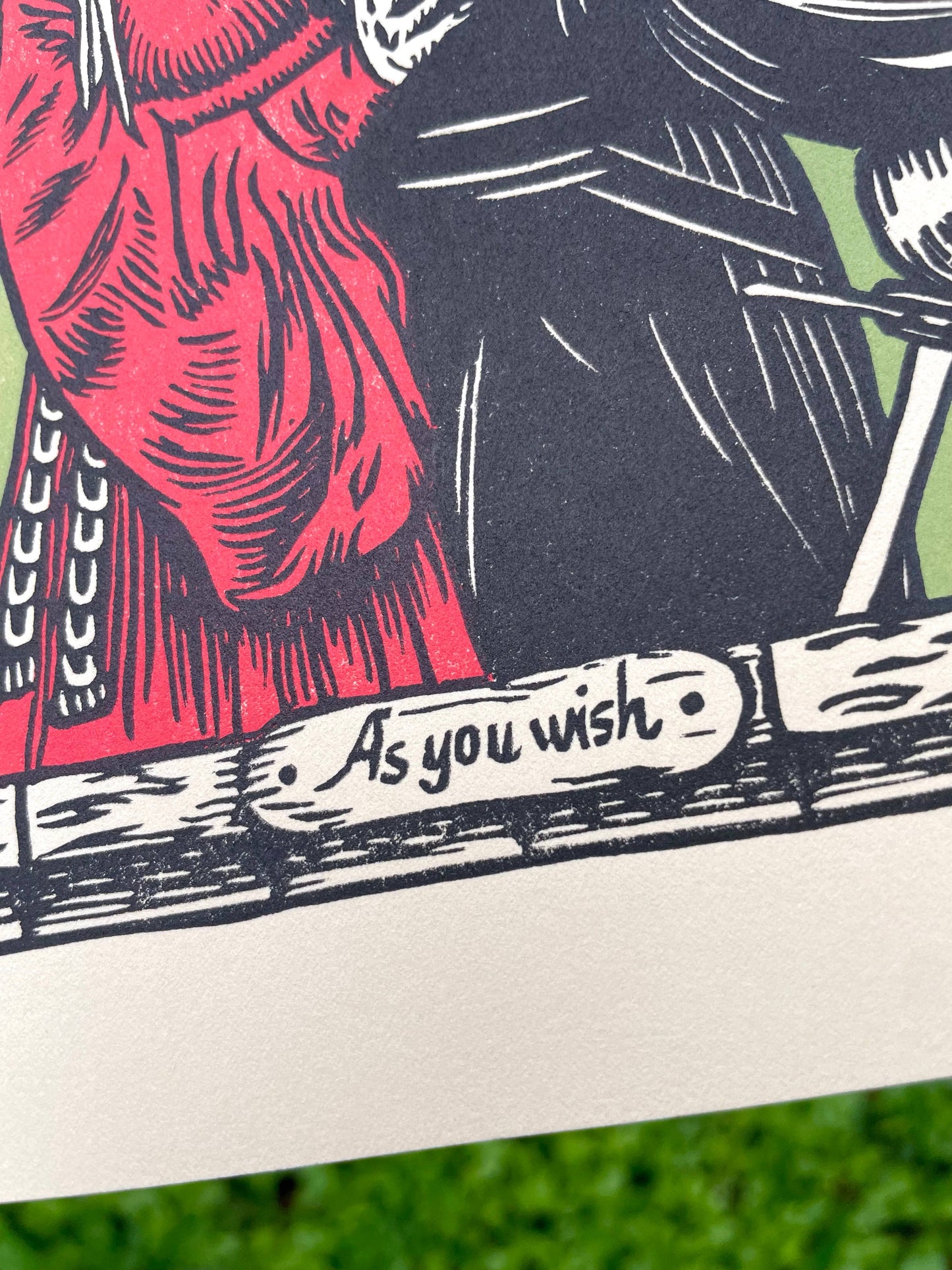 Princess Bride Linocut Print