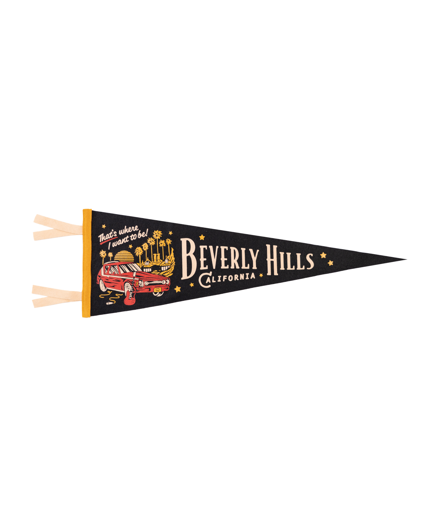 Beverly Hills That's Where I Want To Be Pennant • Weezer x Oxford Pennant
