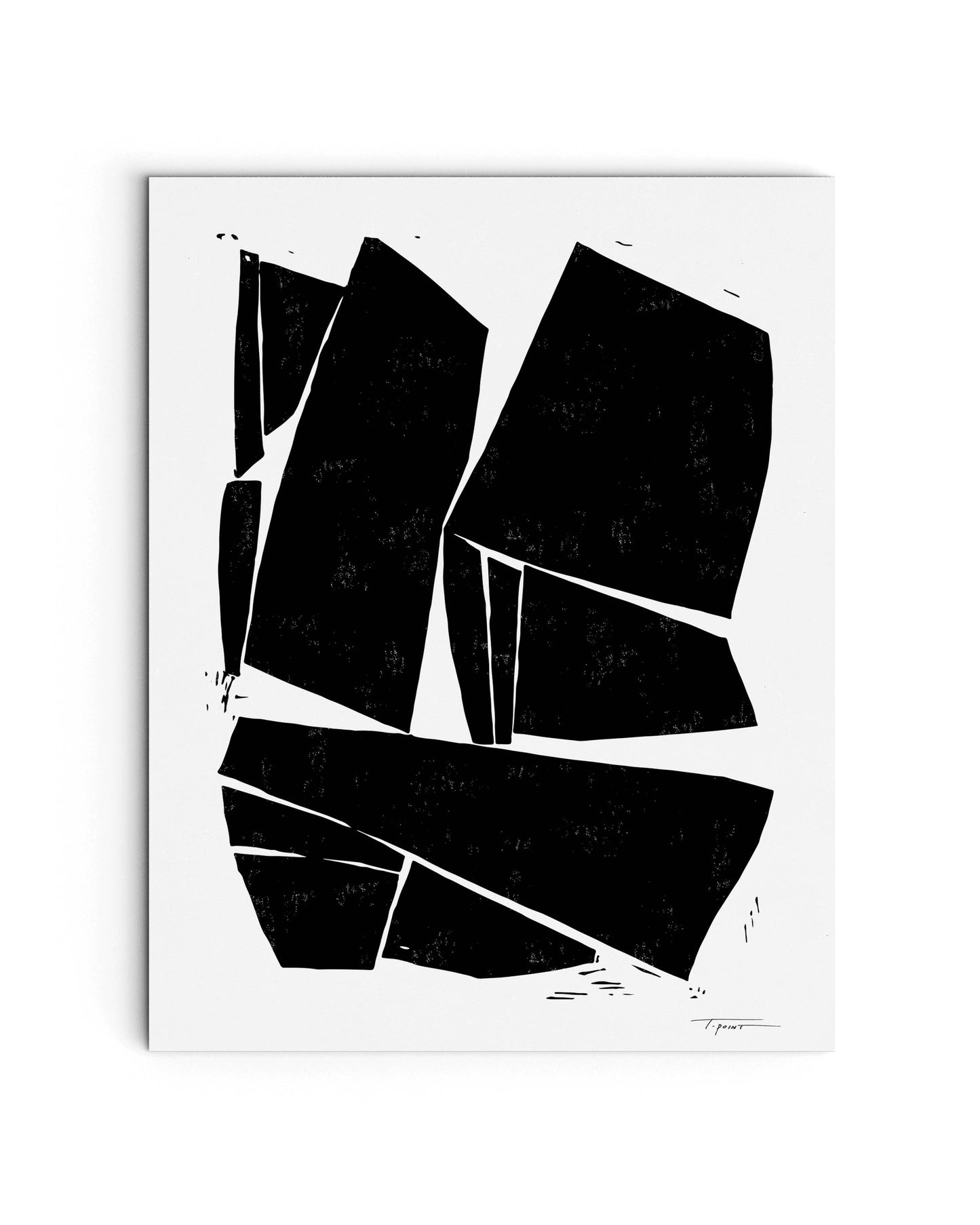 Defined Shapes Modern Art Print: 11x14