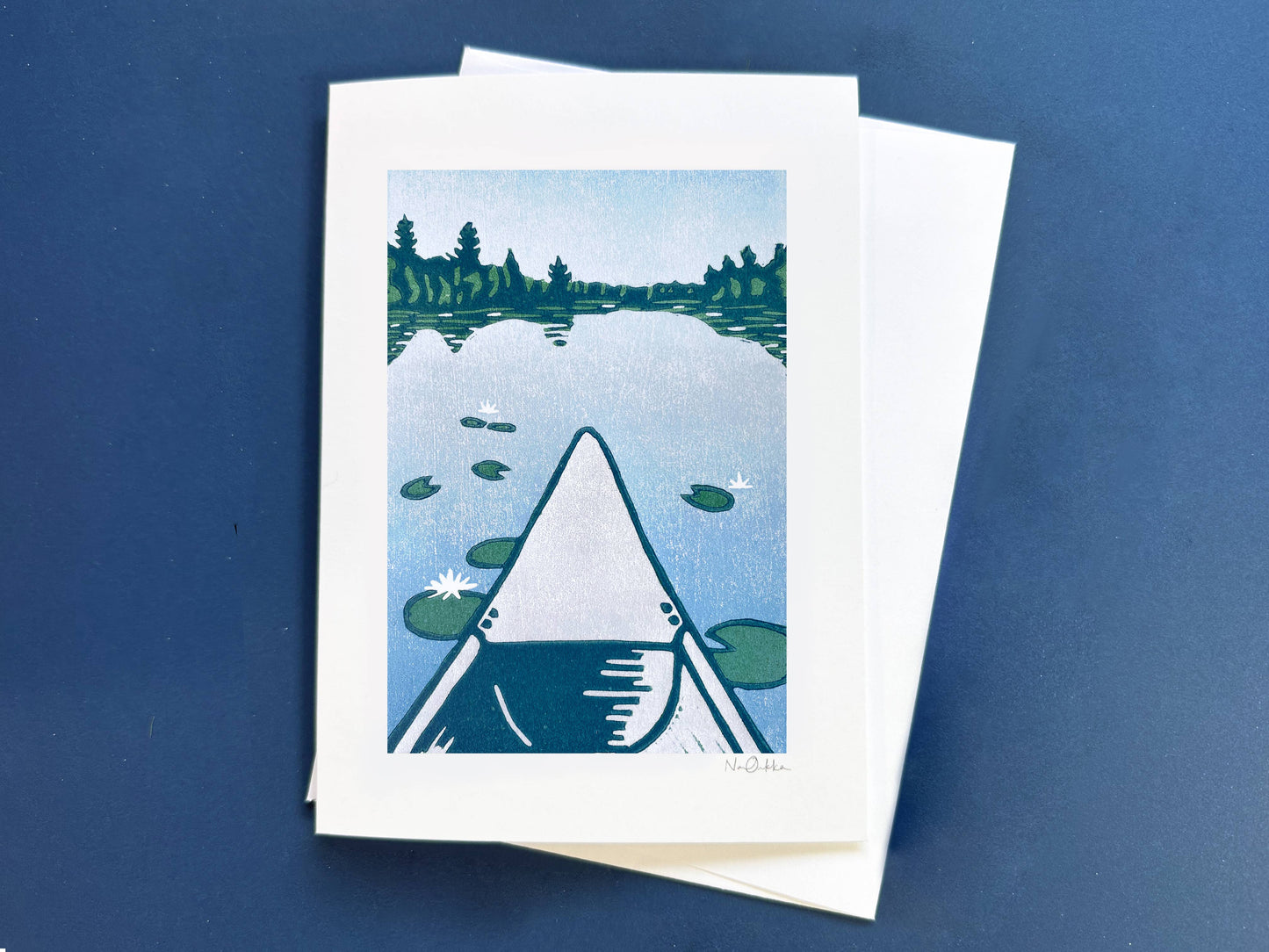 Backcountry Summer Blank Greeting Card