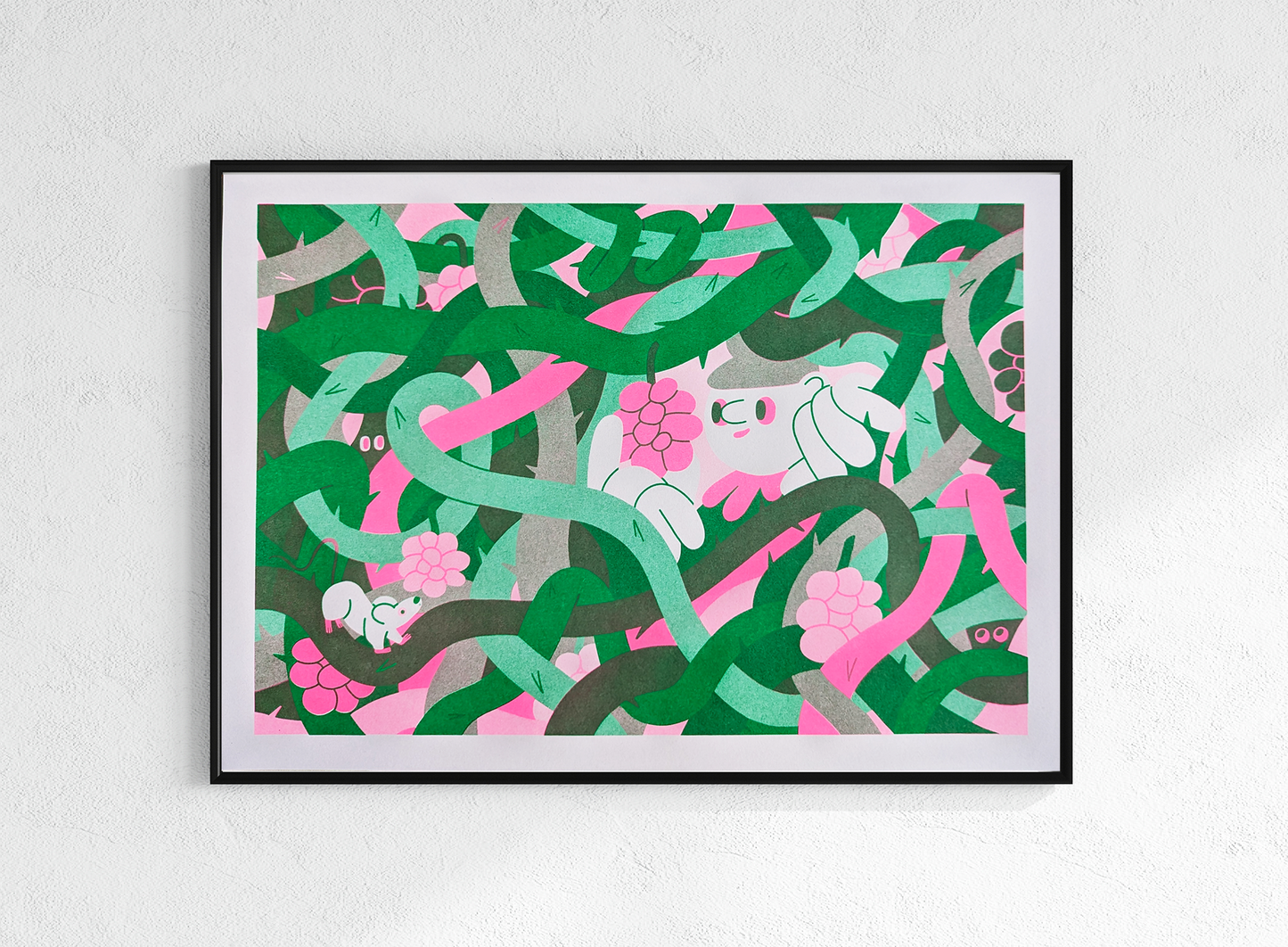 Thorns A3 Risograph Print