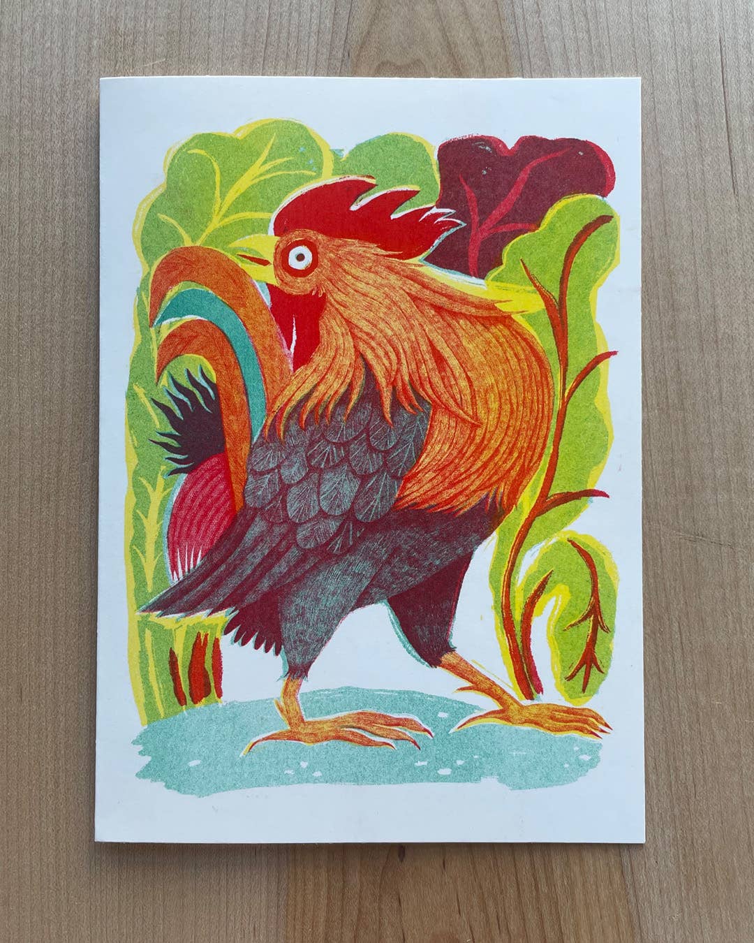 Resplendent Rooster Card