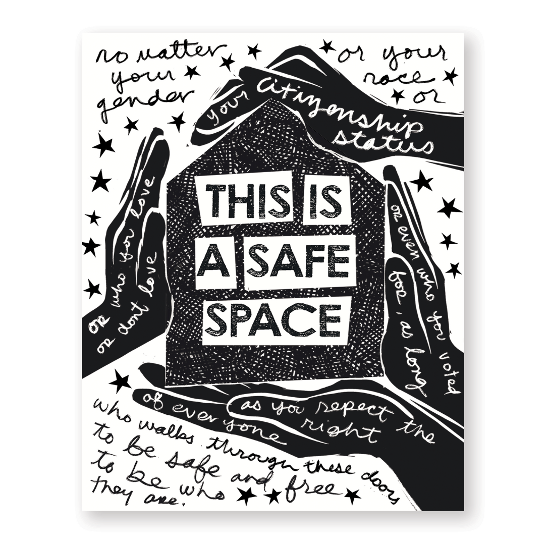 Safe Space (Voice) 8 x 10 Art Print