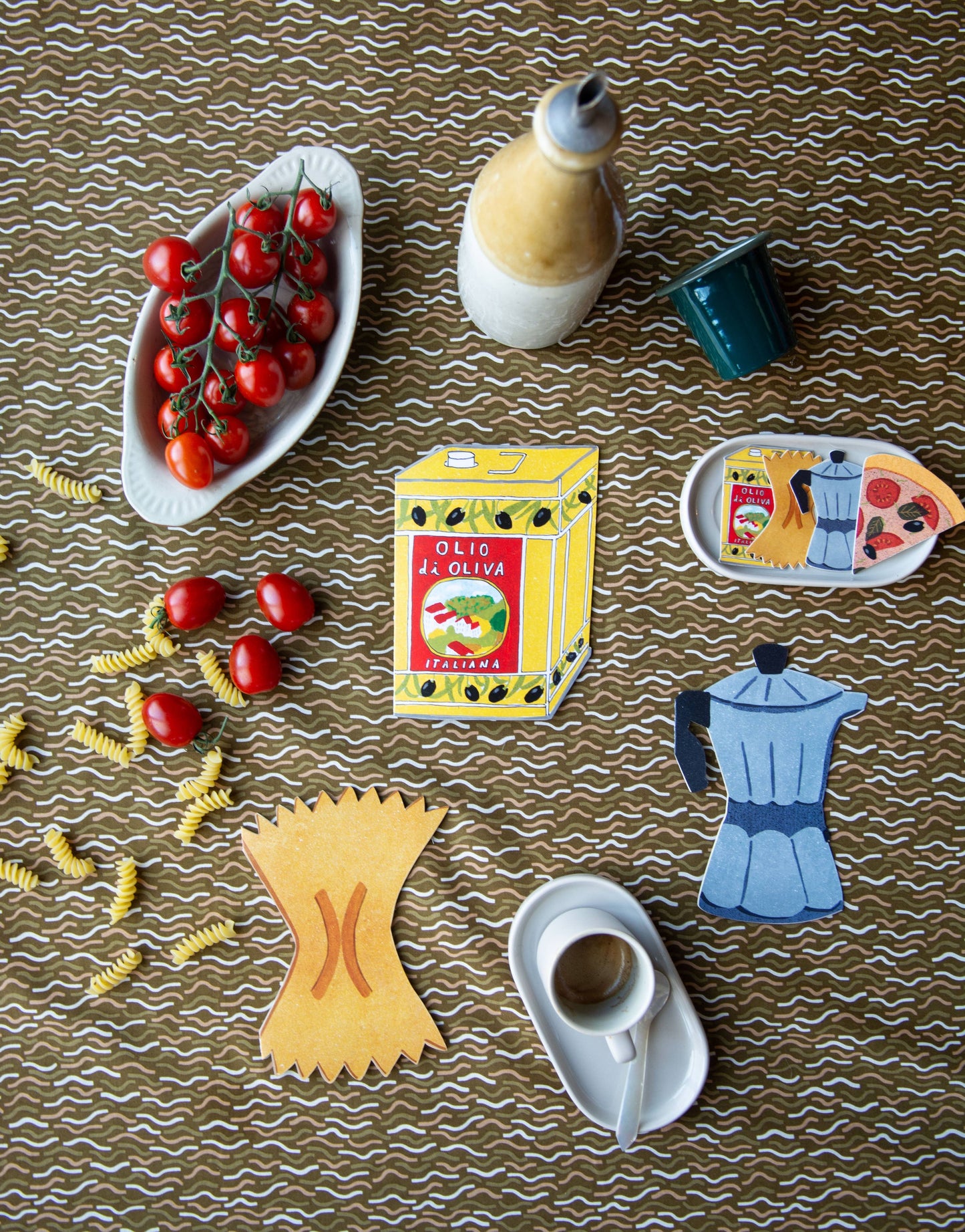 Espresso Die Cut Card - Italian Collection