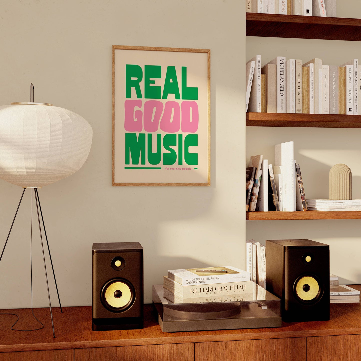Real Good Music Art Print: Black / 11 x 14