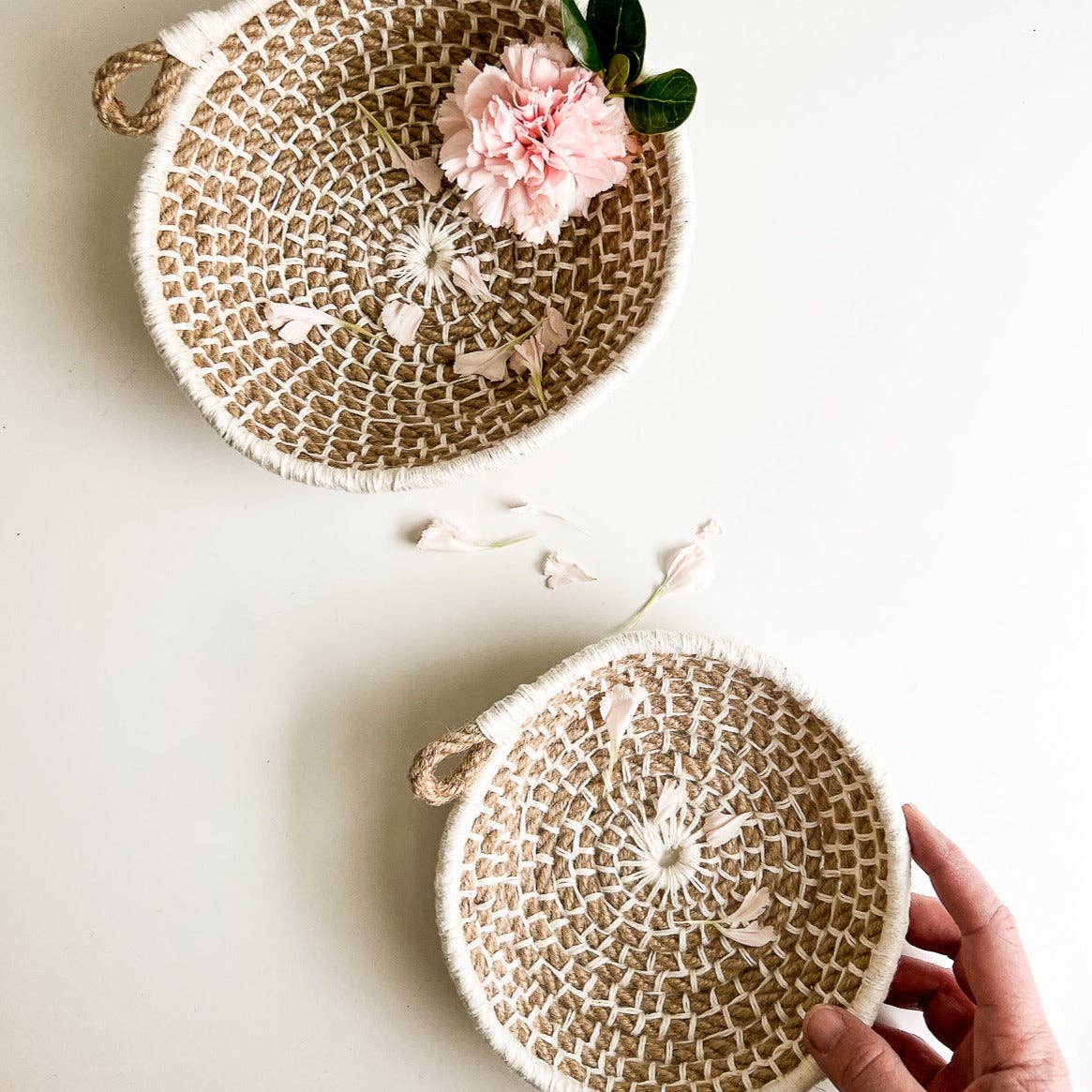 Naomi Nesting Bowls Kit: Jute with Rust