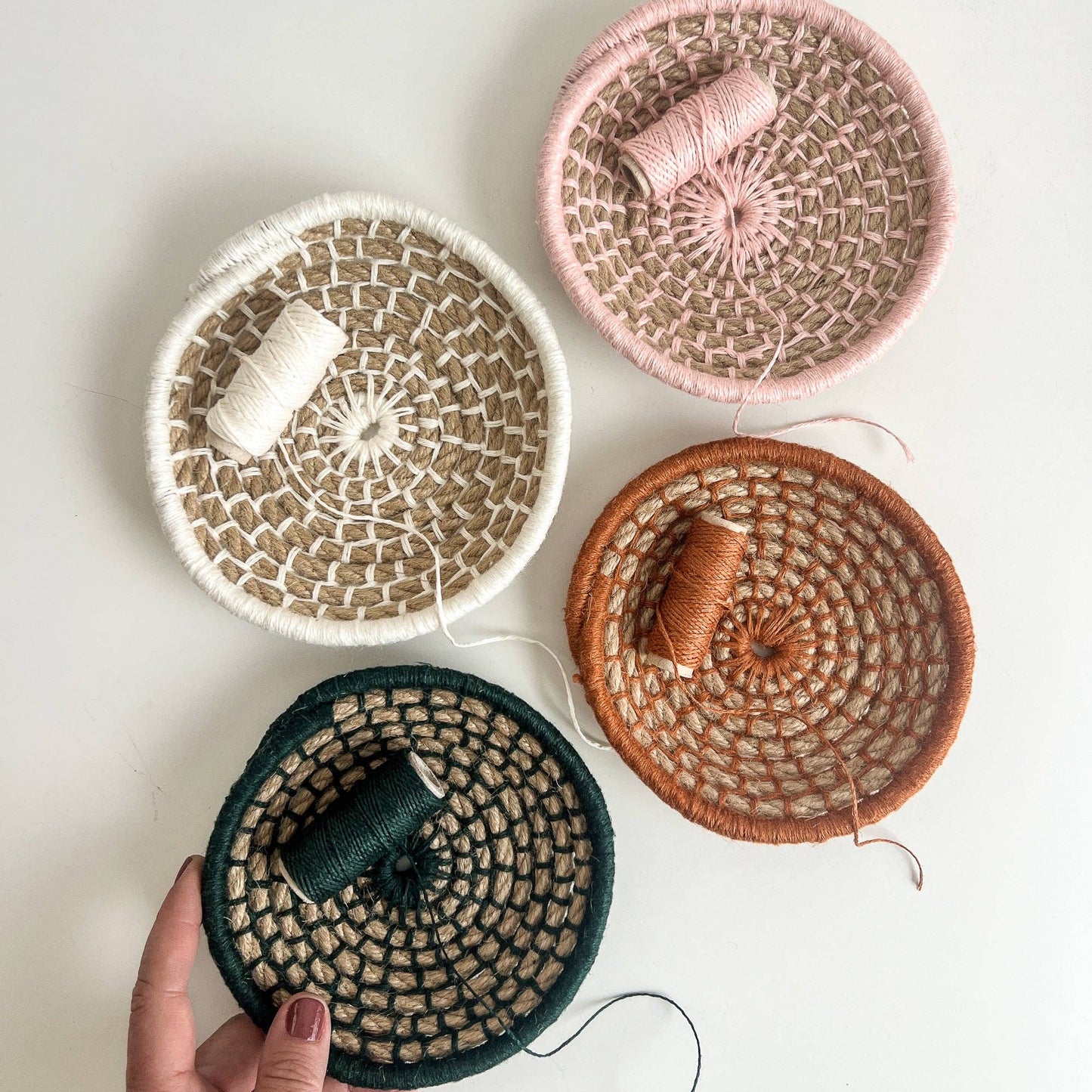Mini Bowls - Group of 4 Kit: Ivory; Blush; Spruce; Rust