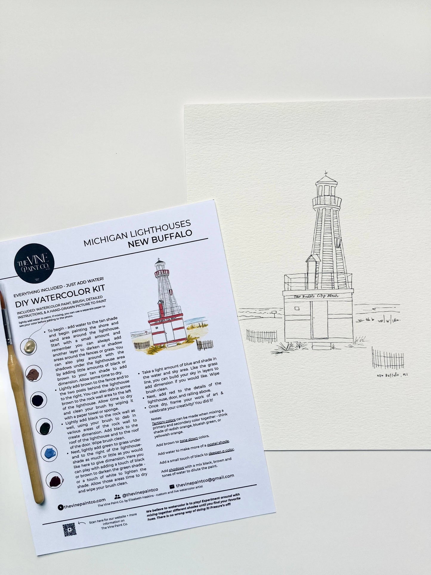 New Buffalo - Michigan Lighthouse DIY Kit