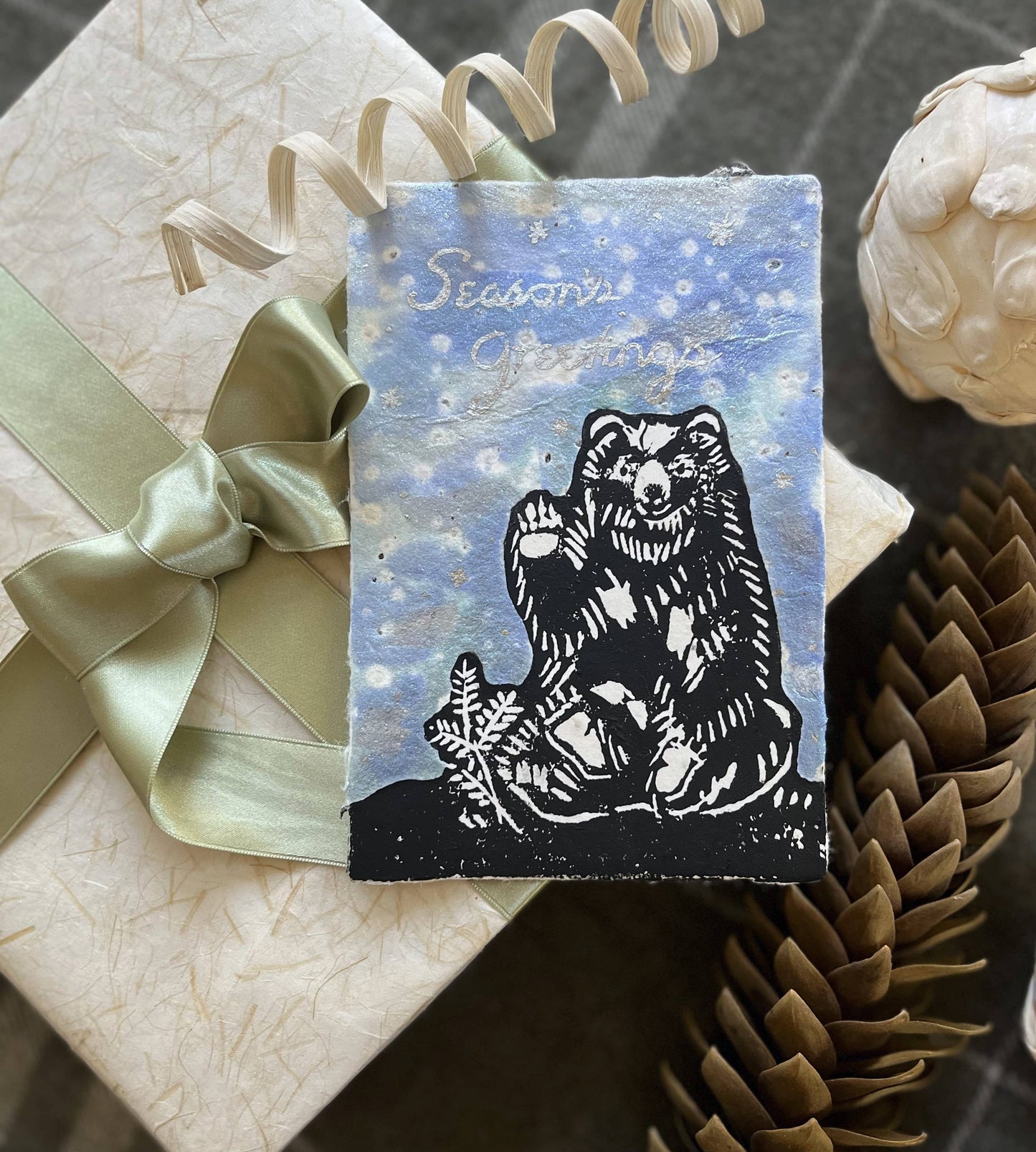 Onion - Awagami Infused Handmade Postcard Set