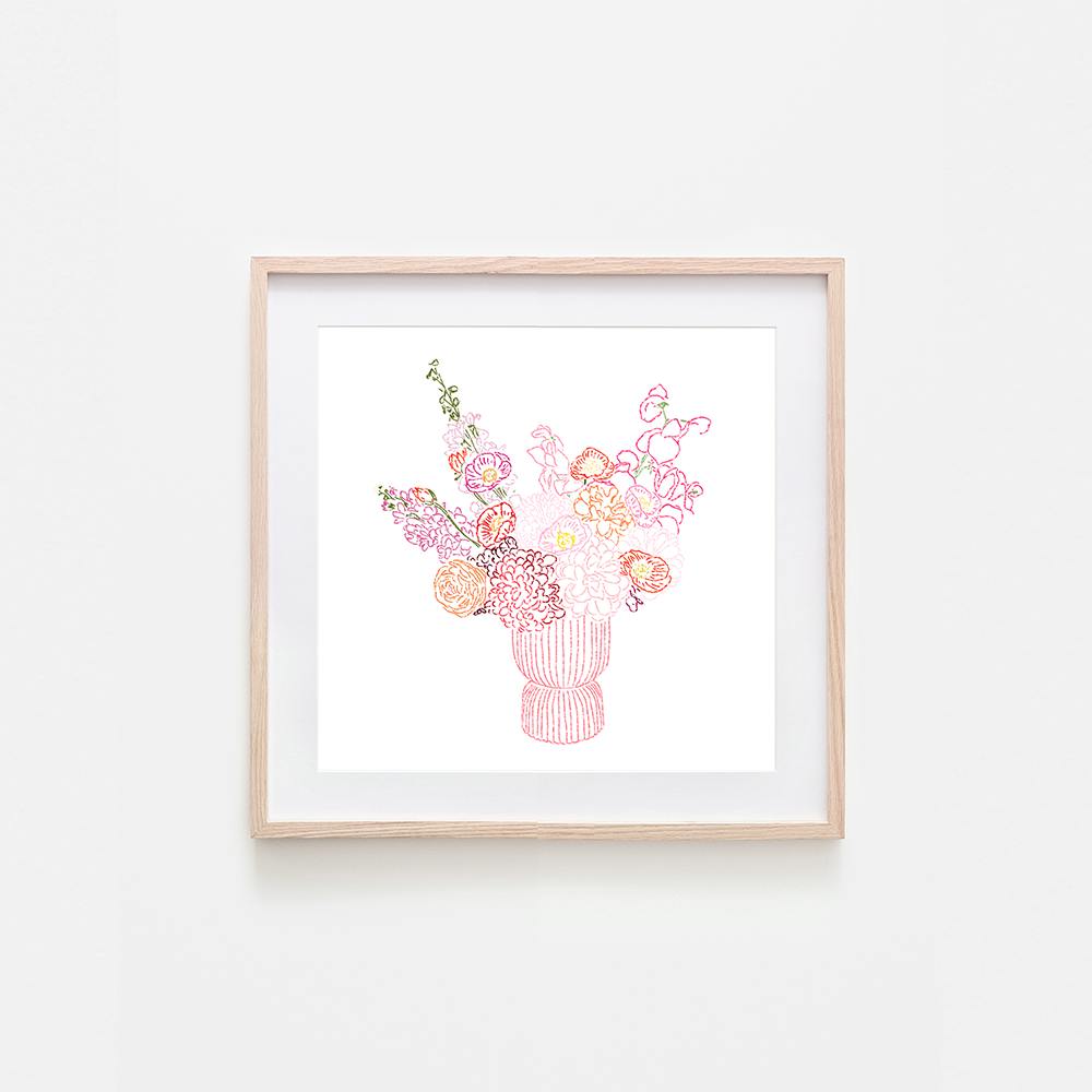California Poppy Art Print: 8 x 8"