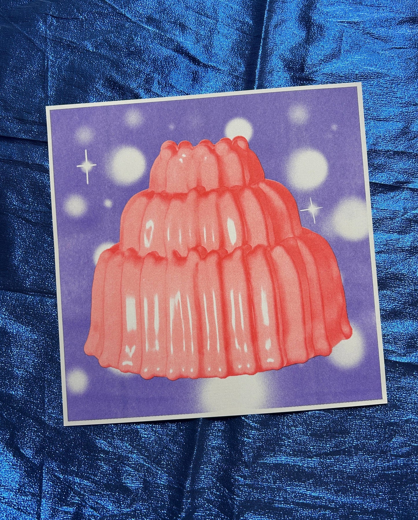 Pink Jell-o Risograph Riso Print