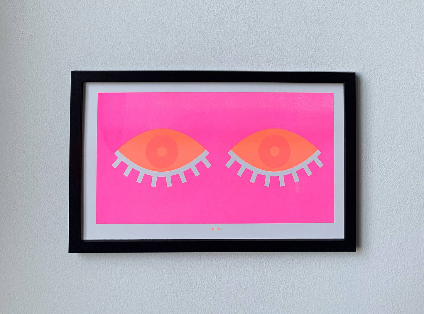 No Sleep Eyes - Art Risograph Print