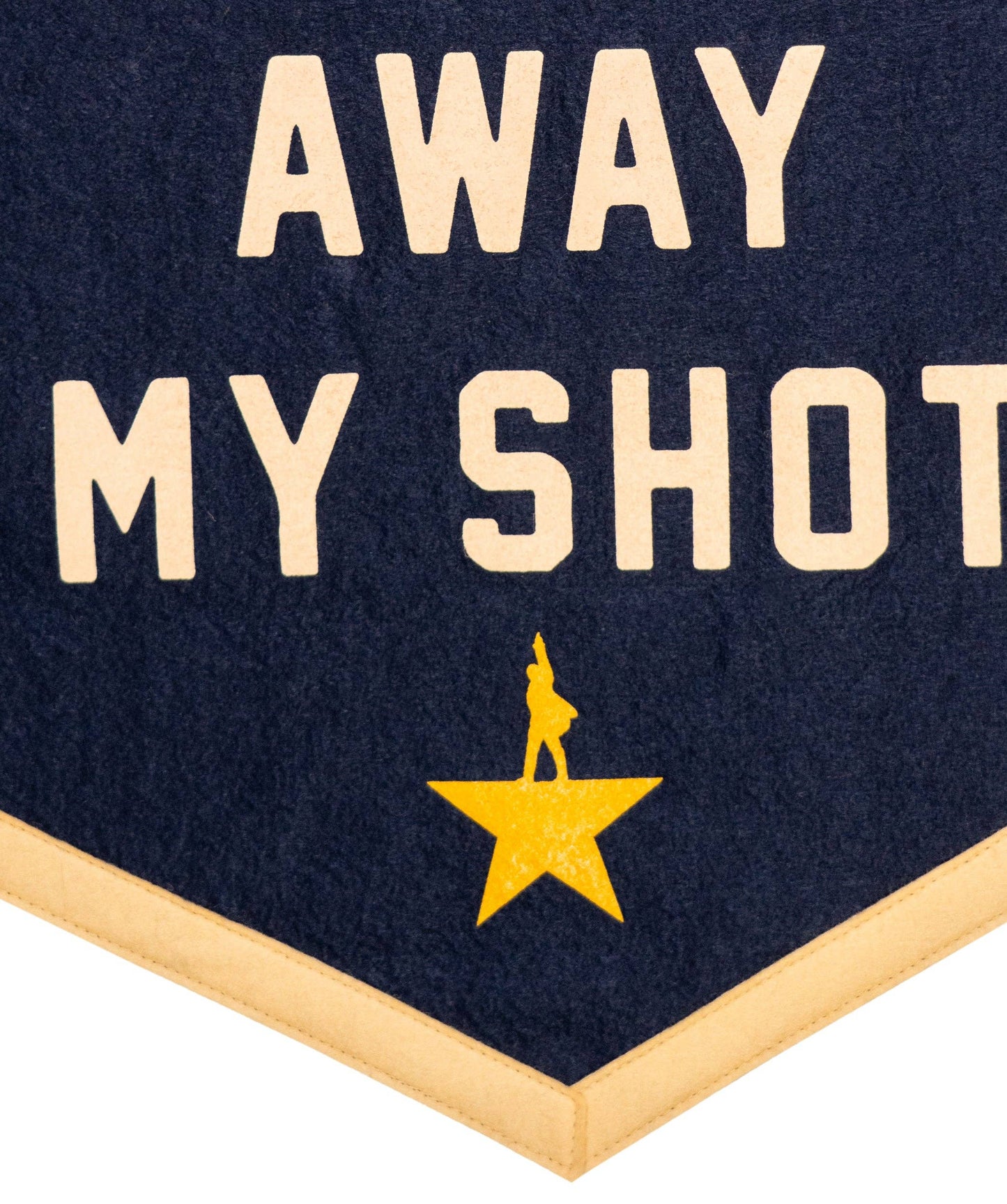 I'm Not Throwing Away My Shot Camp Flag • Hamilton x Oxford Pennant