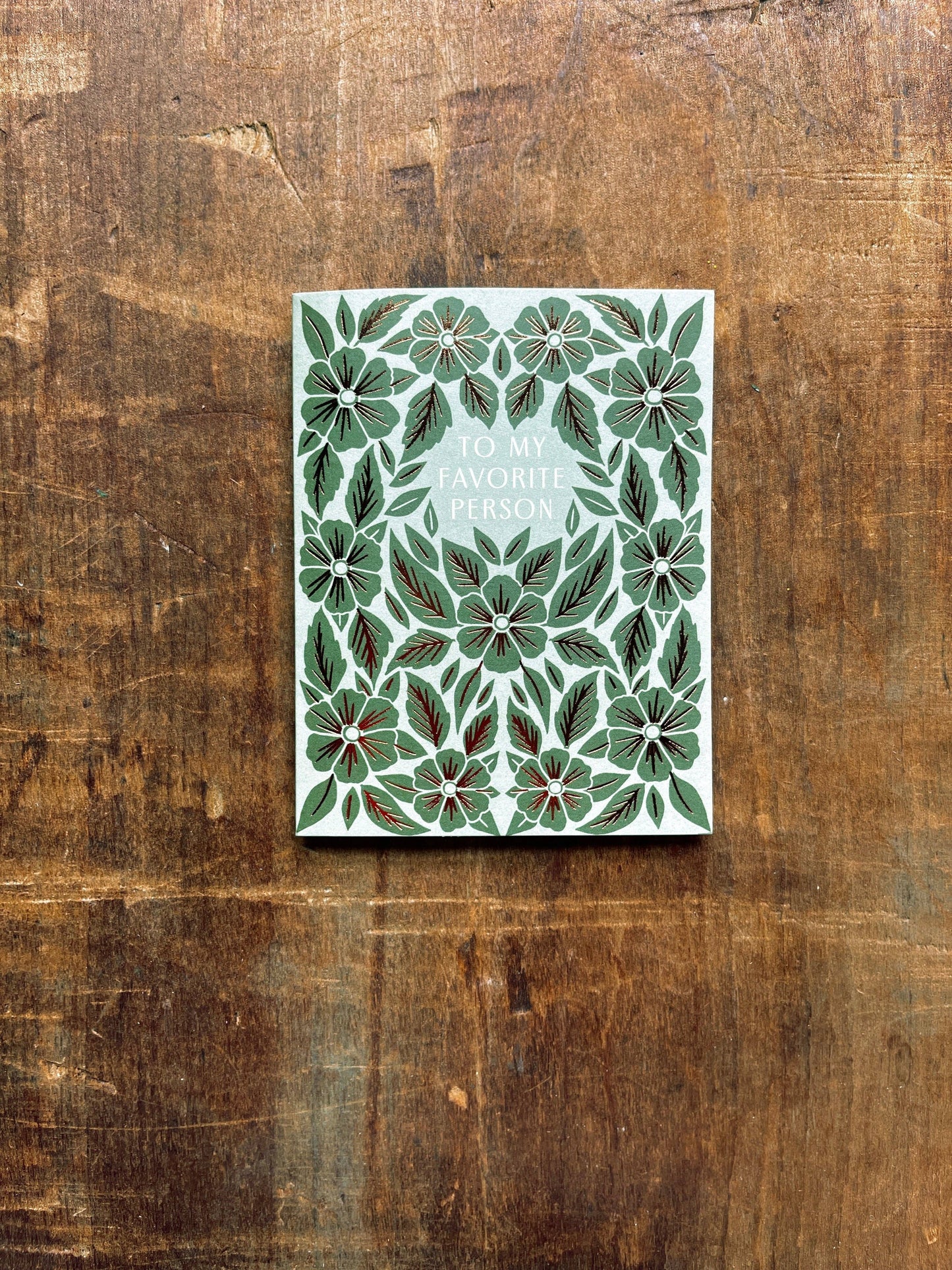 "To My Favorite Person," Greeting Card: Single