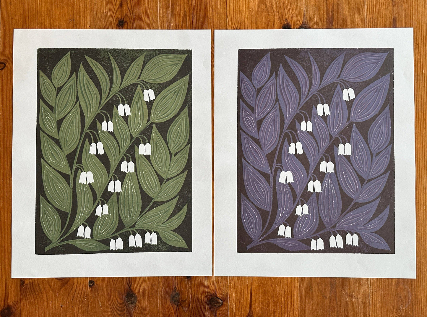 Solomon's Seal Poster - Blue