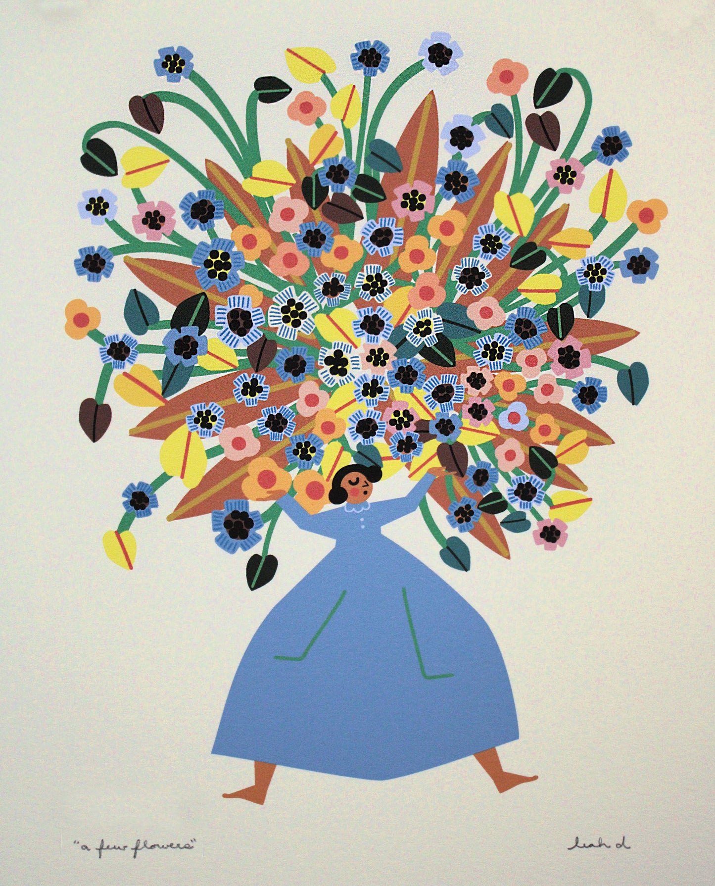 A Few Flowers Art Print: 8 x 10