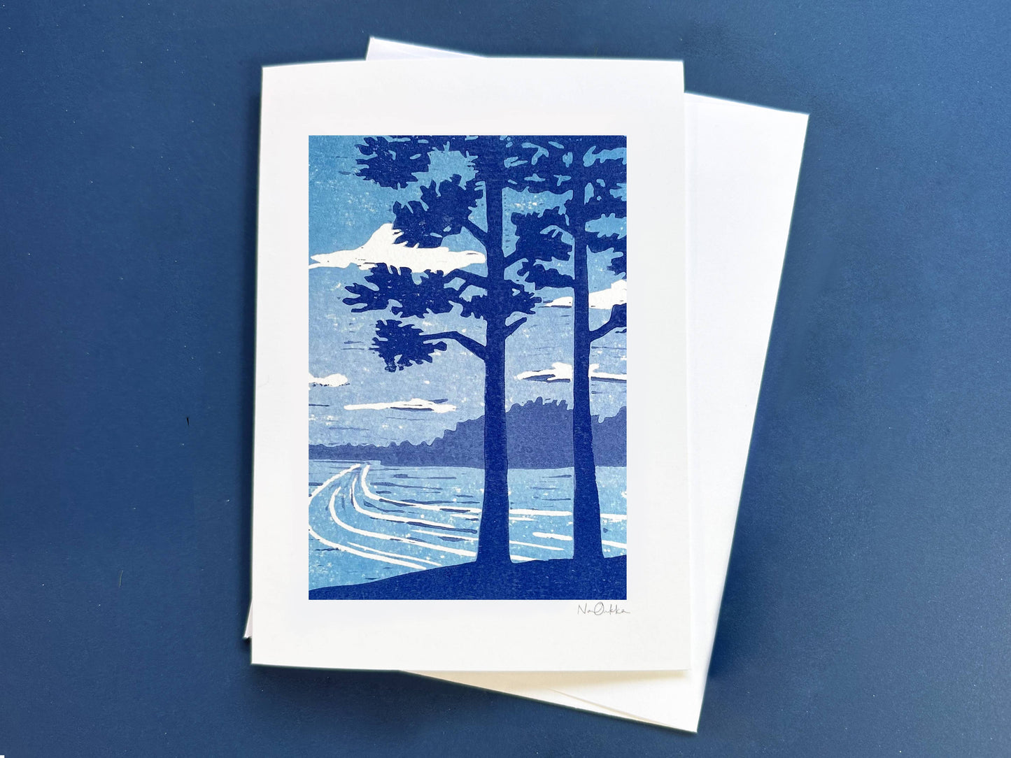Through The Pines Greeting Card: NO Clear EcoSleeve