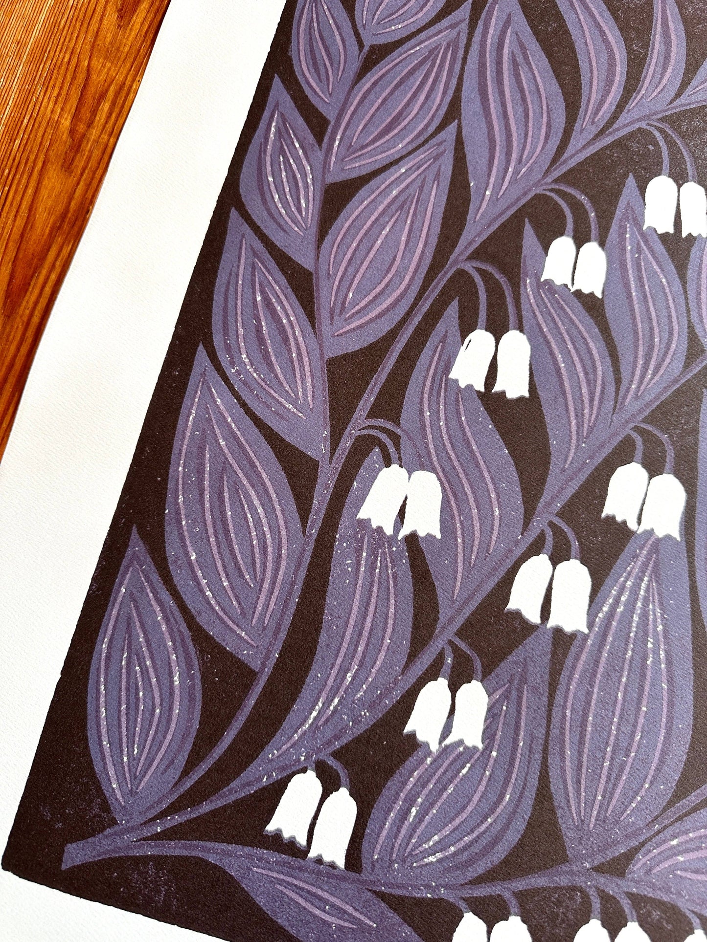 Solomon's Seal Poster - Blue