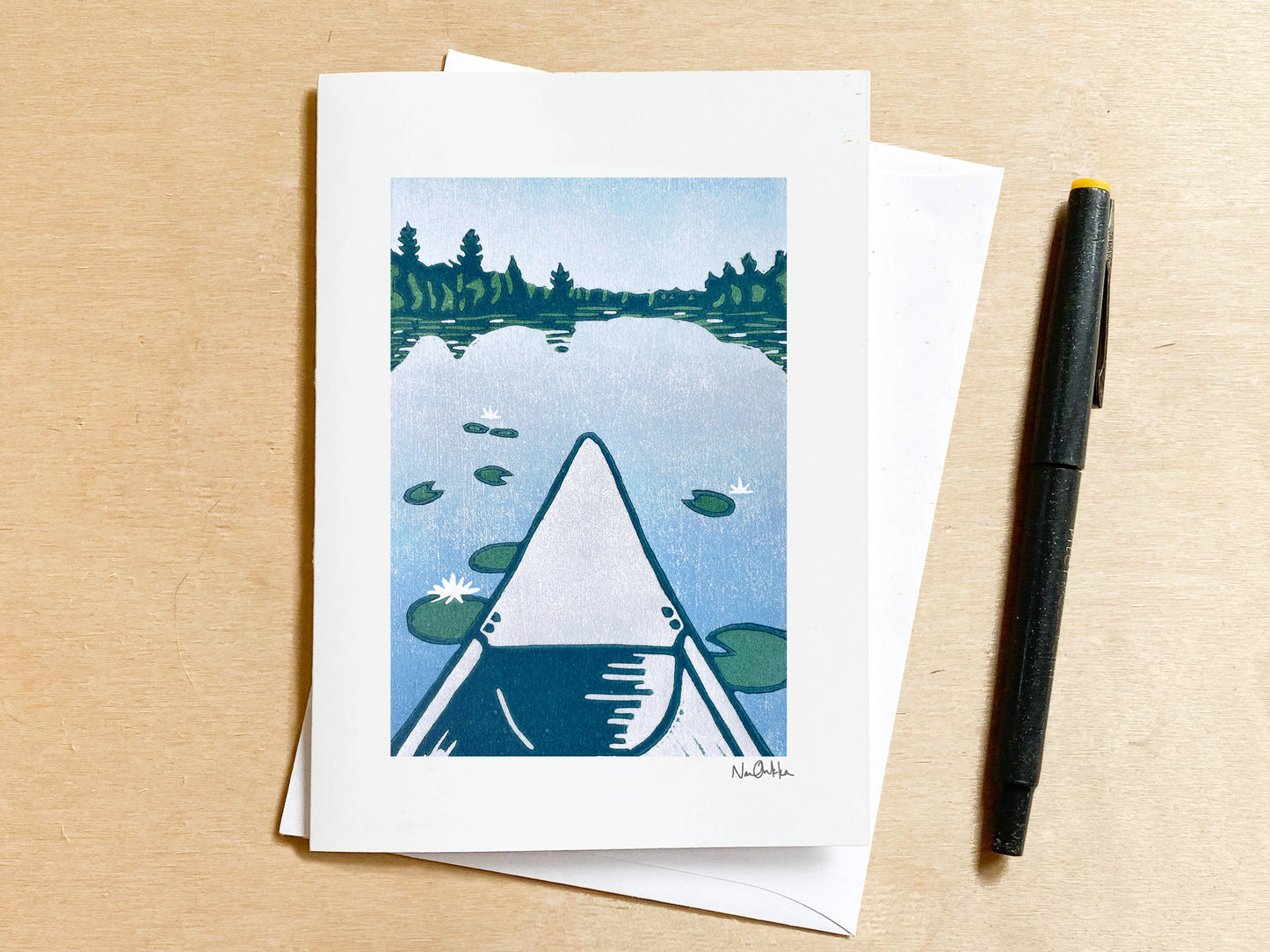 Backcountry Summer Blank Greeting Card