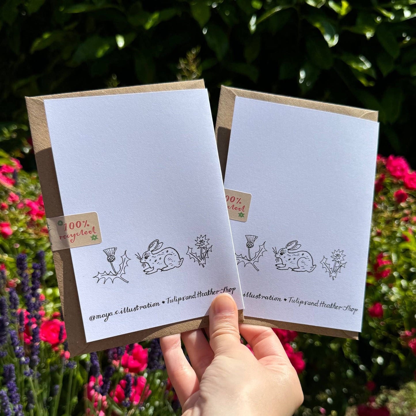 Flying Birds Hedgerow Greetings Card for All Occasions
