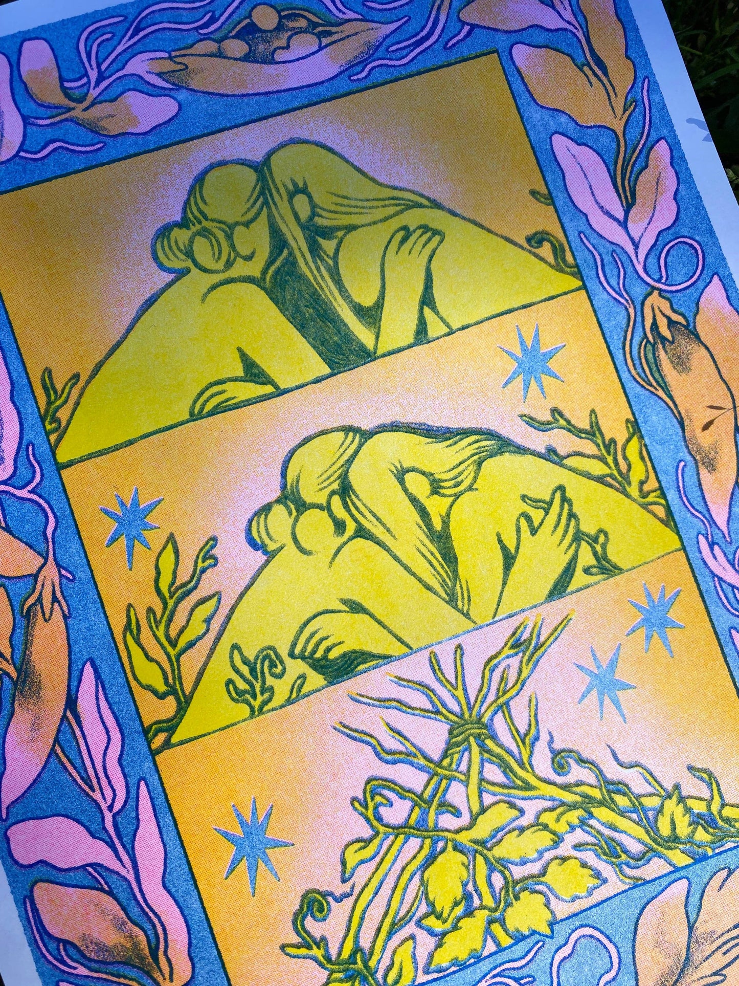 Trellis Riso Print