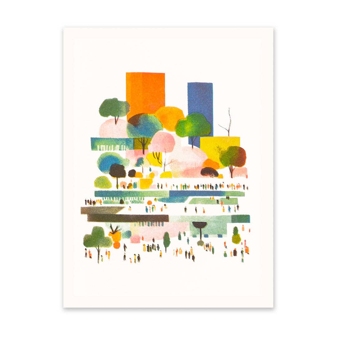 Southbank Risograph Print
