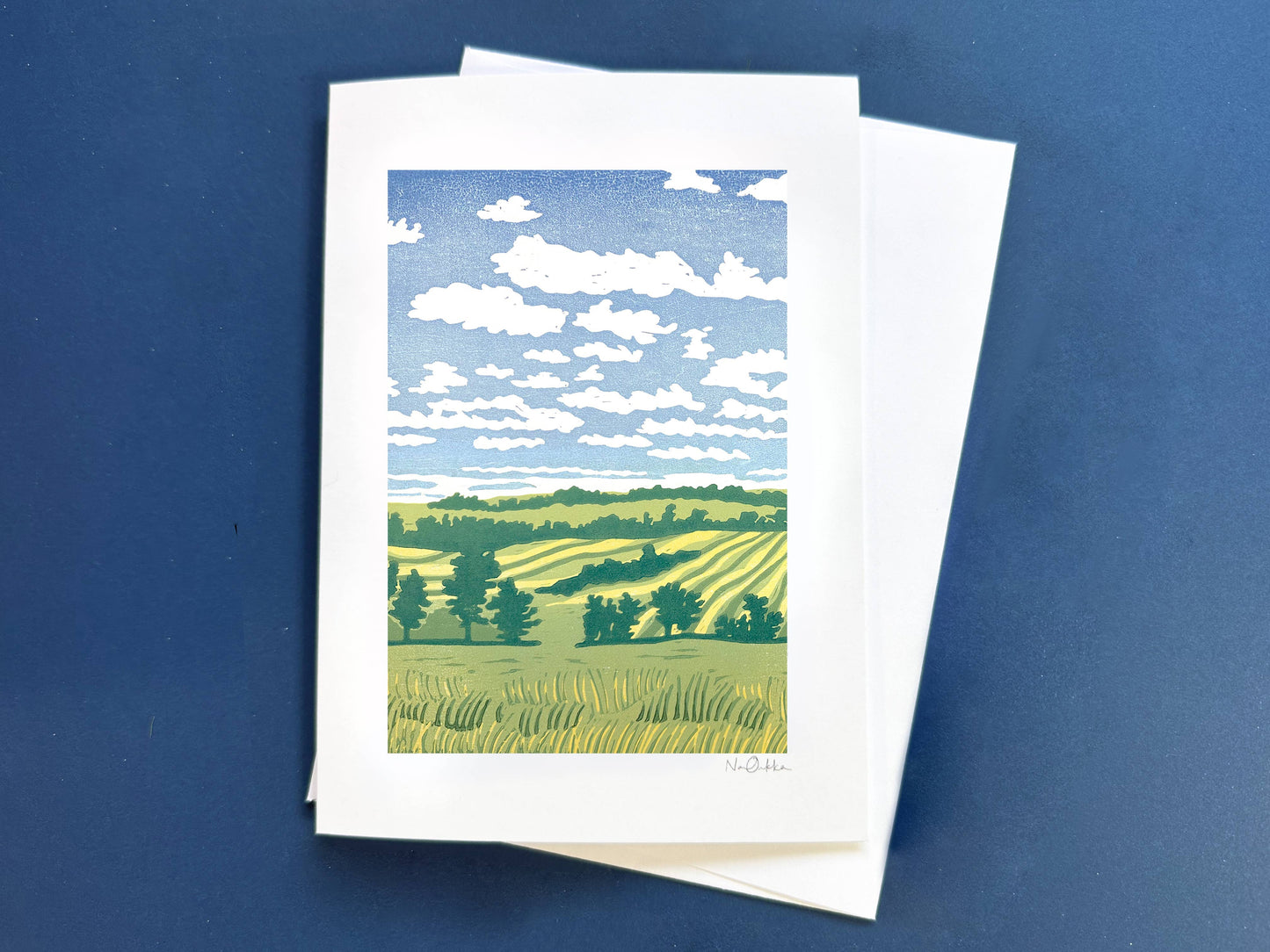 Home in the Fields Greeting Card: NO Clear EcoSleeve