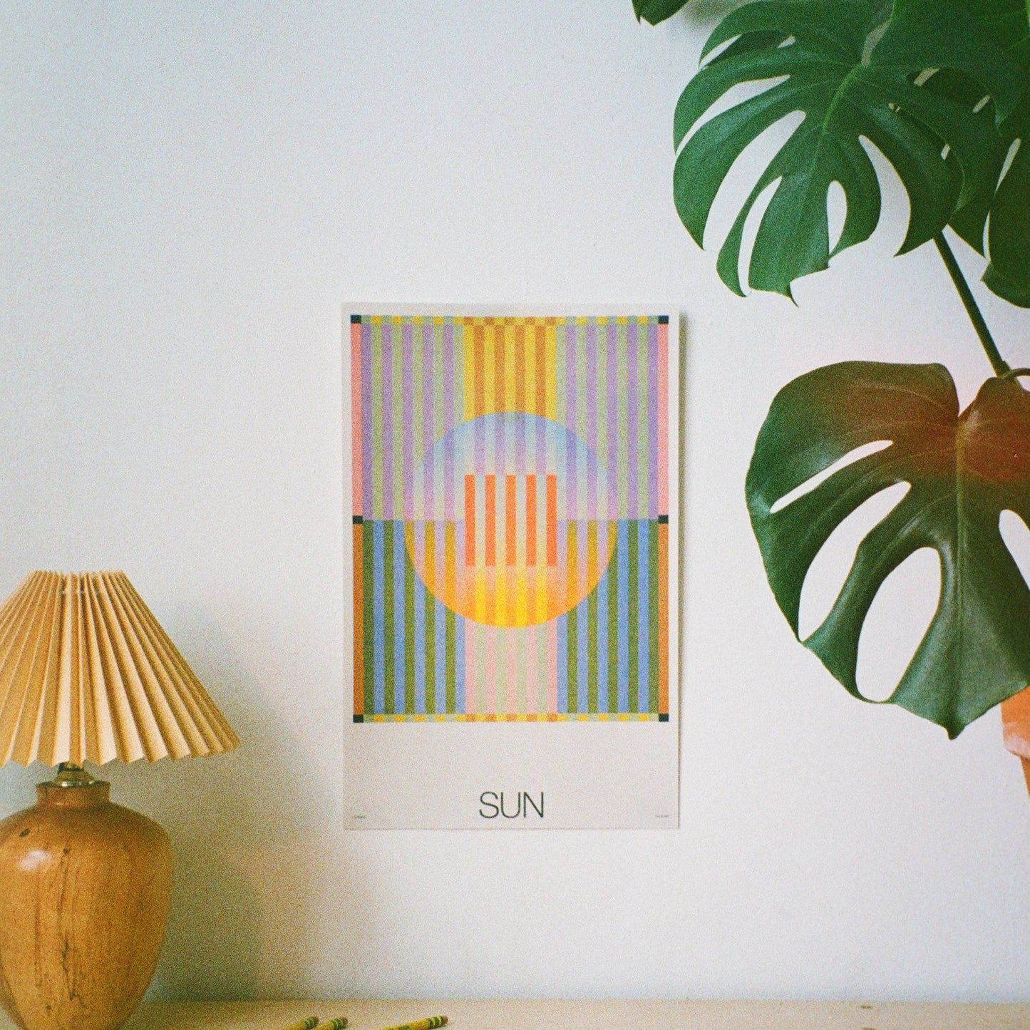 Sun Risograph Print