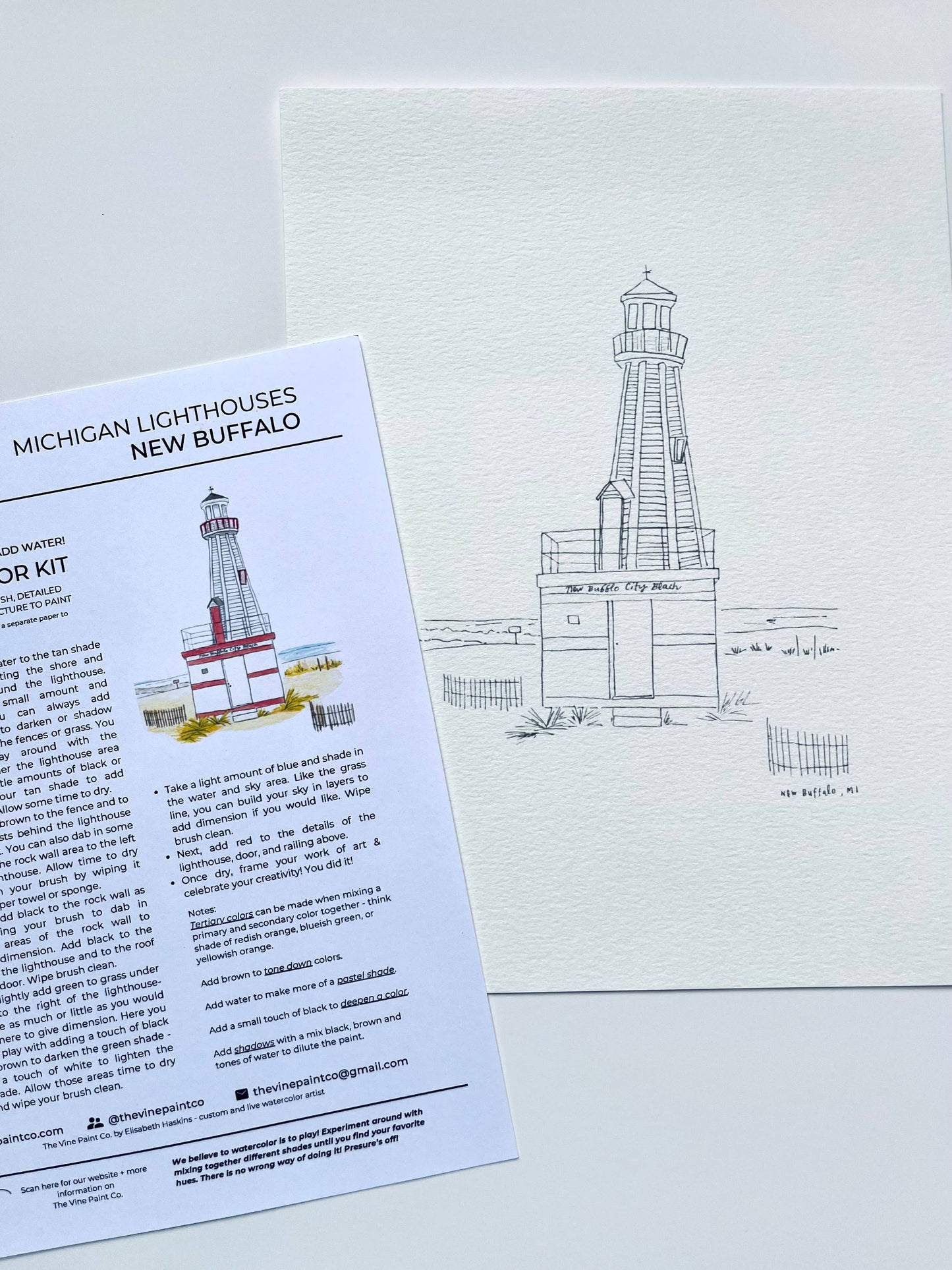 New Buffalo - Michigan Lighthouse DIY Kit