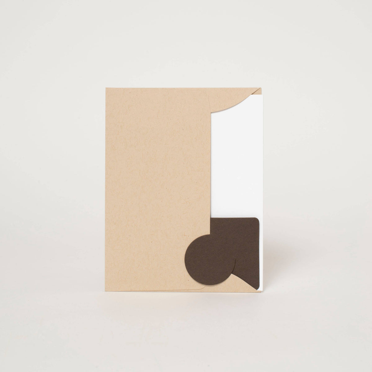 Happy Anniversary Meadow Letterpress Greeting Card: Paper tab