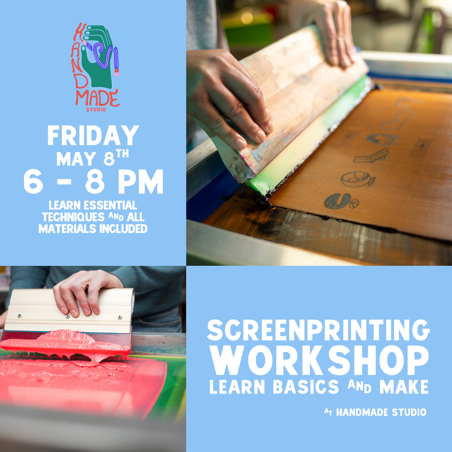 Screen Printing 101 May 8th