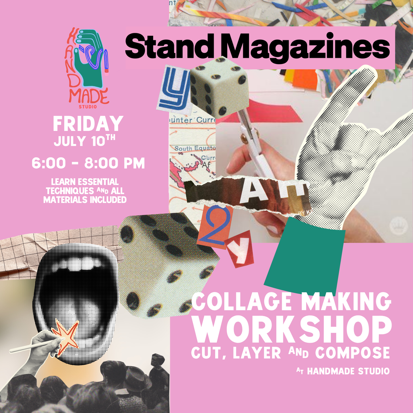Stand Magazine + Handmade Collage Workshop July