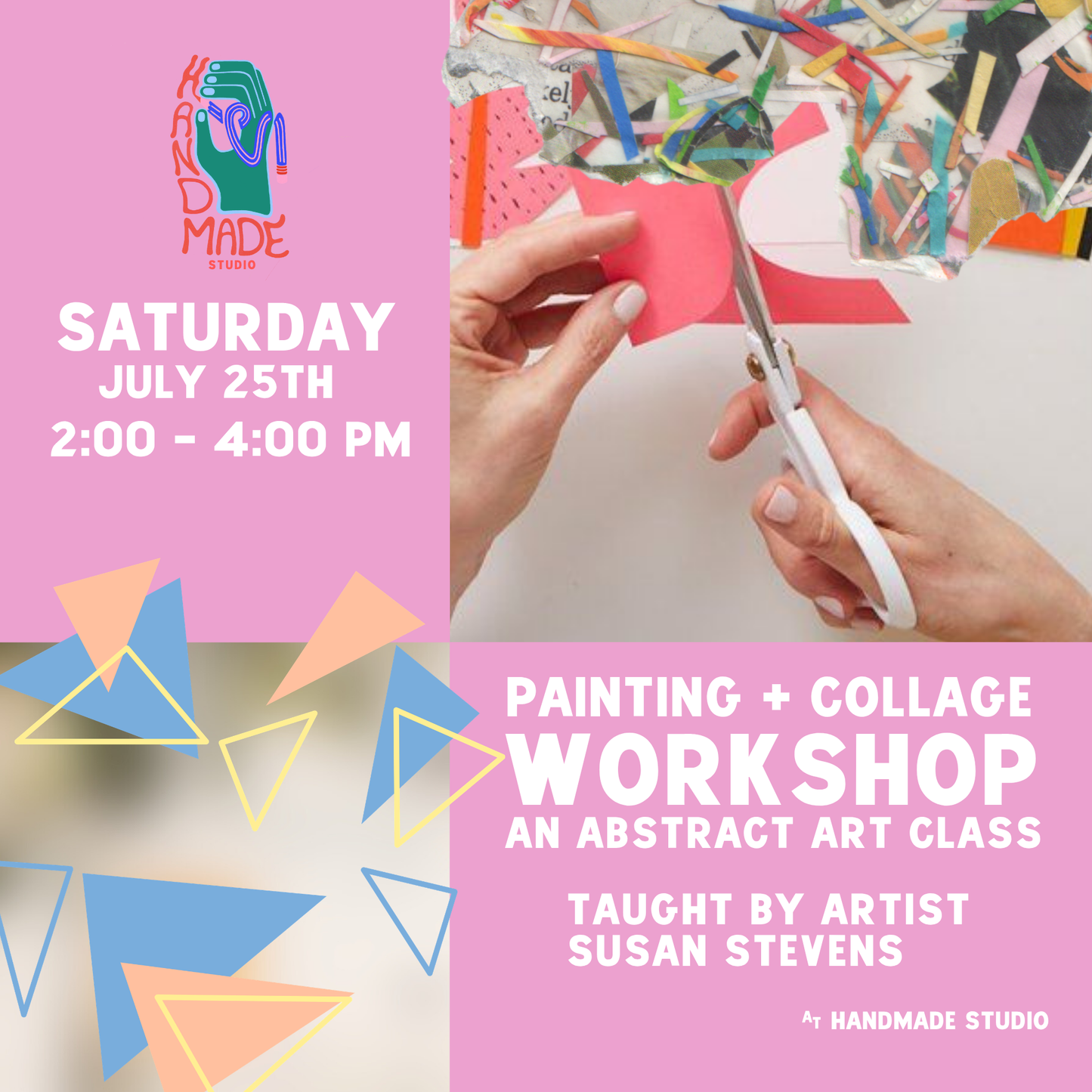 Painting and Collage – An Abstract Art Class