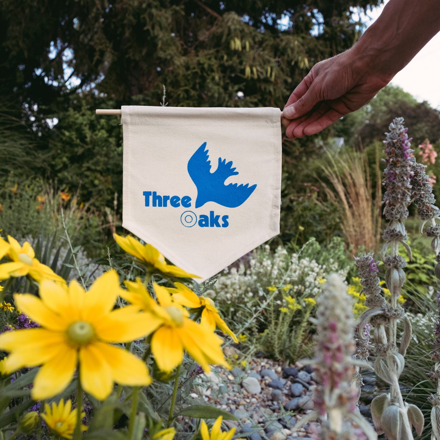 Three Oaks Garden Pennant by Handmade Studio