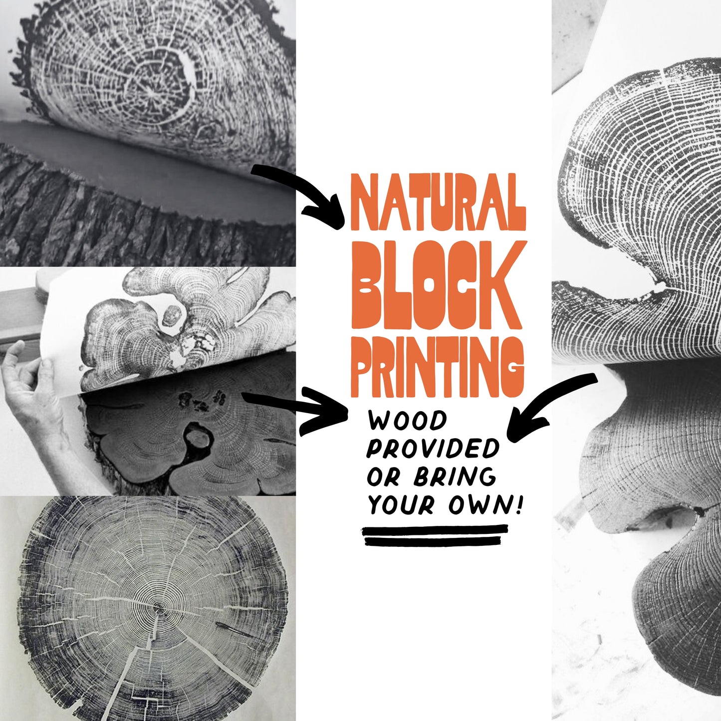 Nature-Inspired Block Printing: Wooden Stamps September 25th