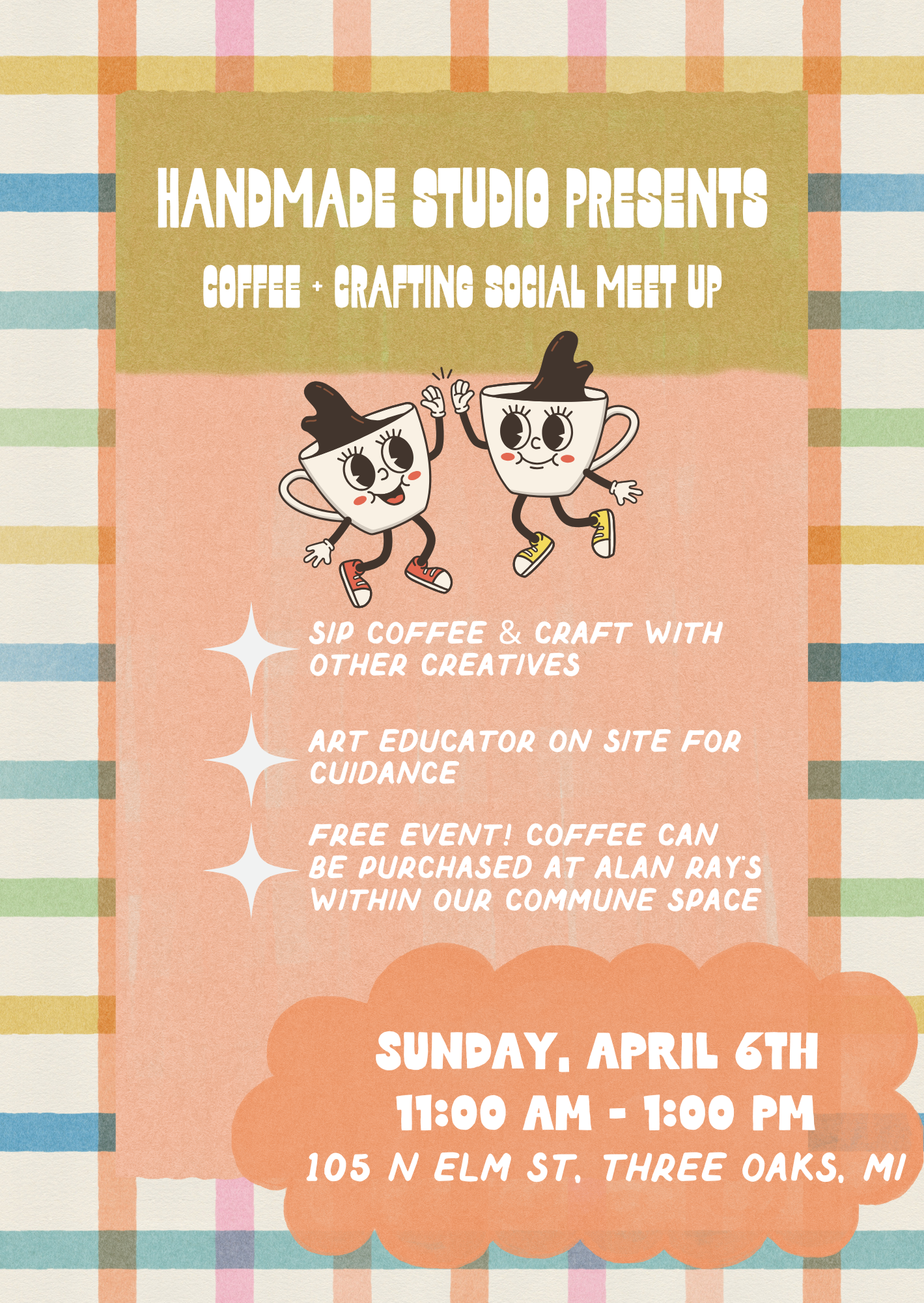 Coffee + Crafting Social Meet-Up April 6th (Free!)