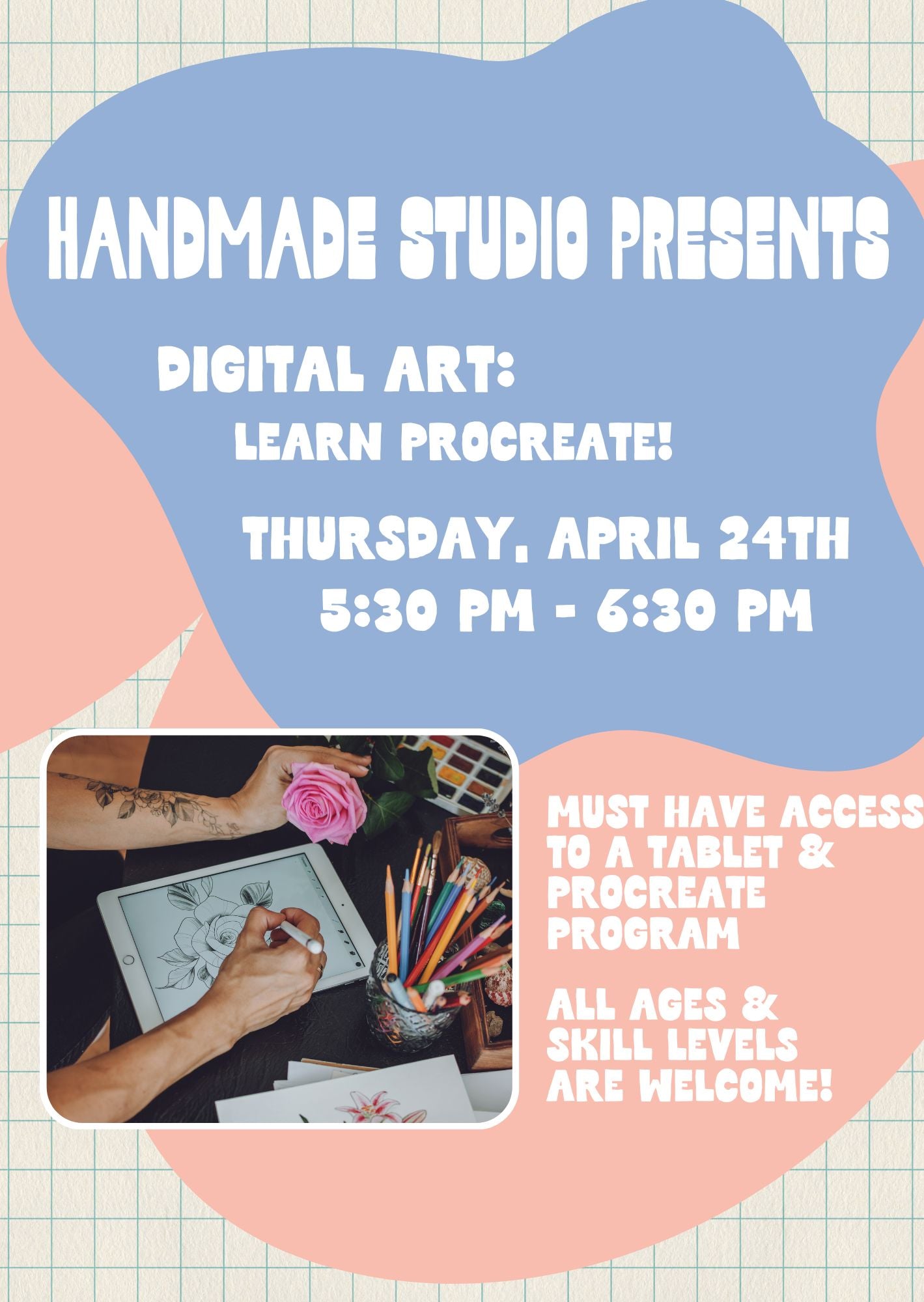 Intro to Procreate: Digital Drawing on a Tablet