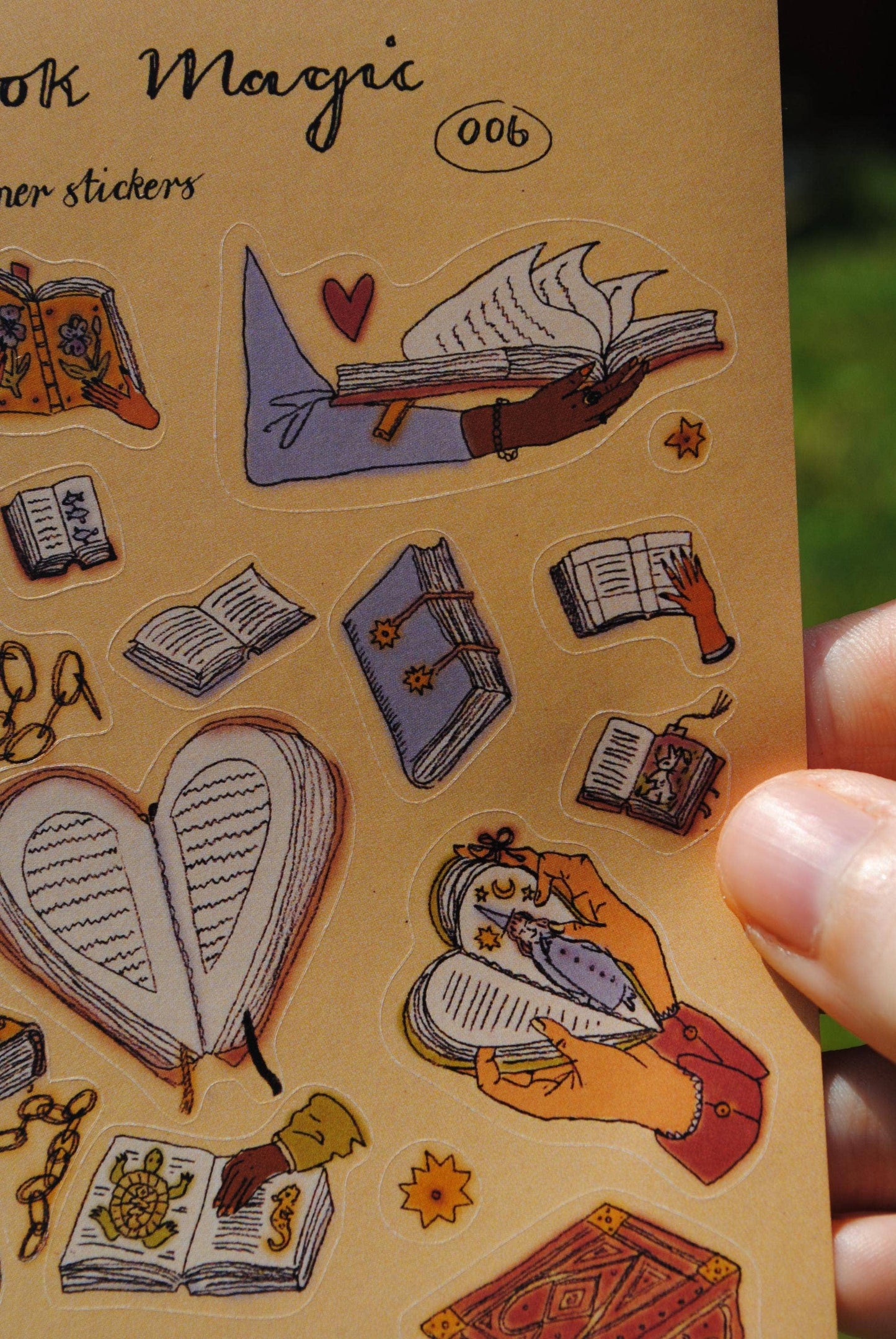 Sticker Sheet "Book Magic" for journals and planners