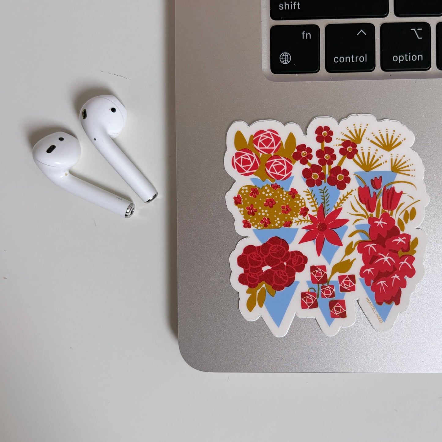 Eco Friendly Flower Shop Bouquet Die Cut Sticker