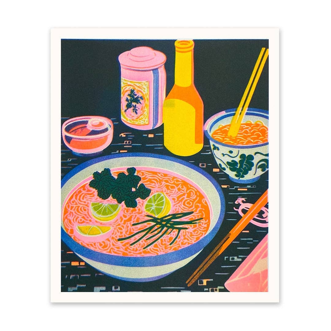 Black Ramen Riso Print (12x10) (10989)