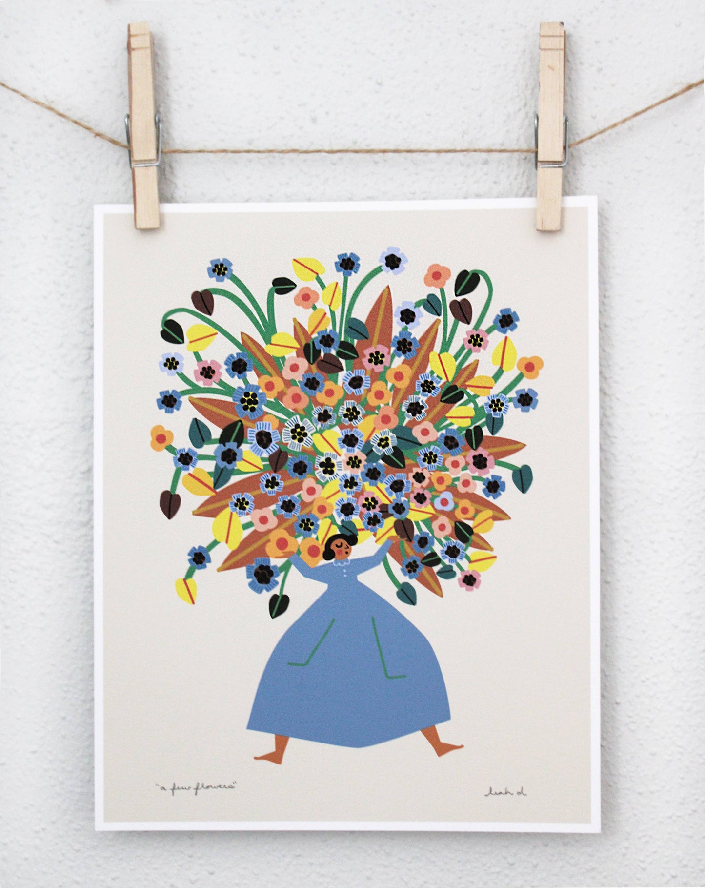 A Few Flowers Art Print: 8 x 10