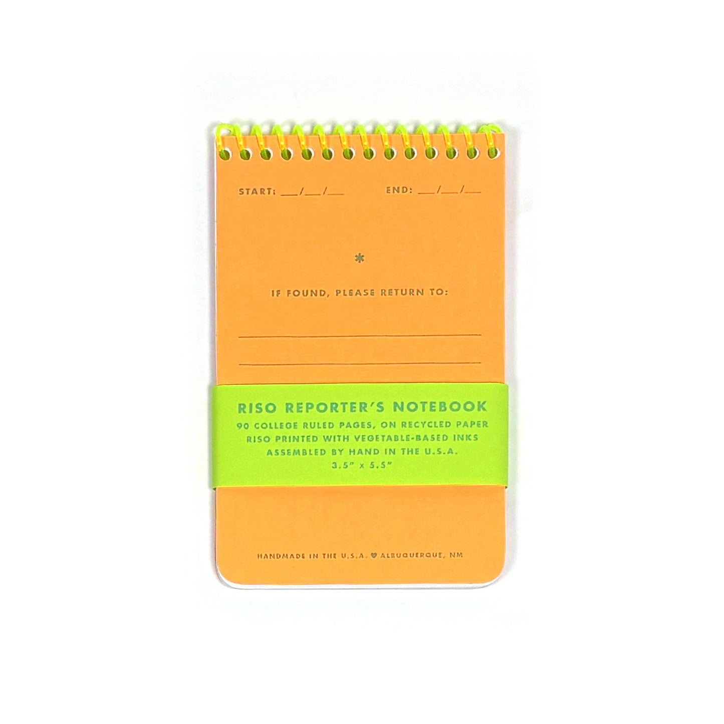 Risograph Reporter's Notebook: Flo Orange