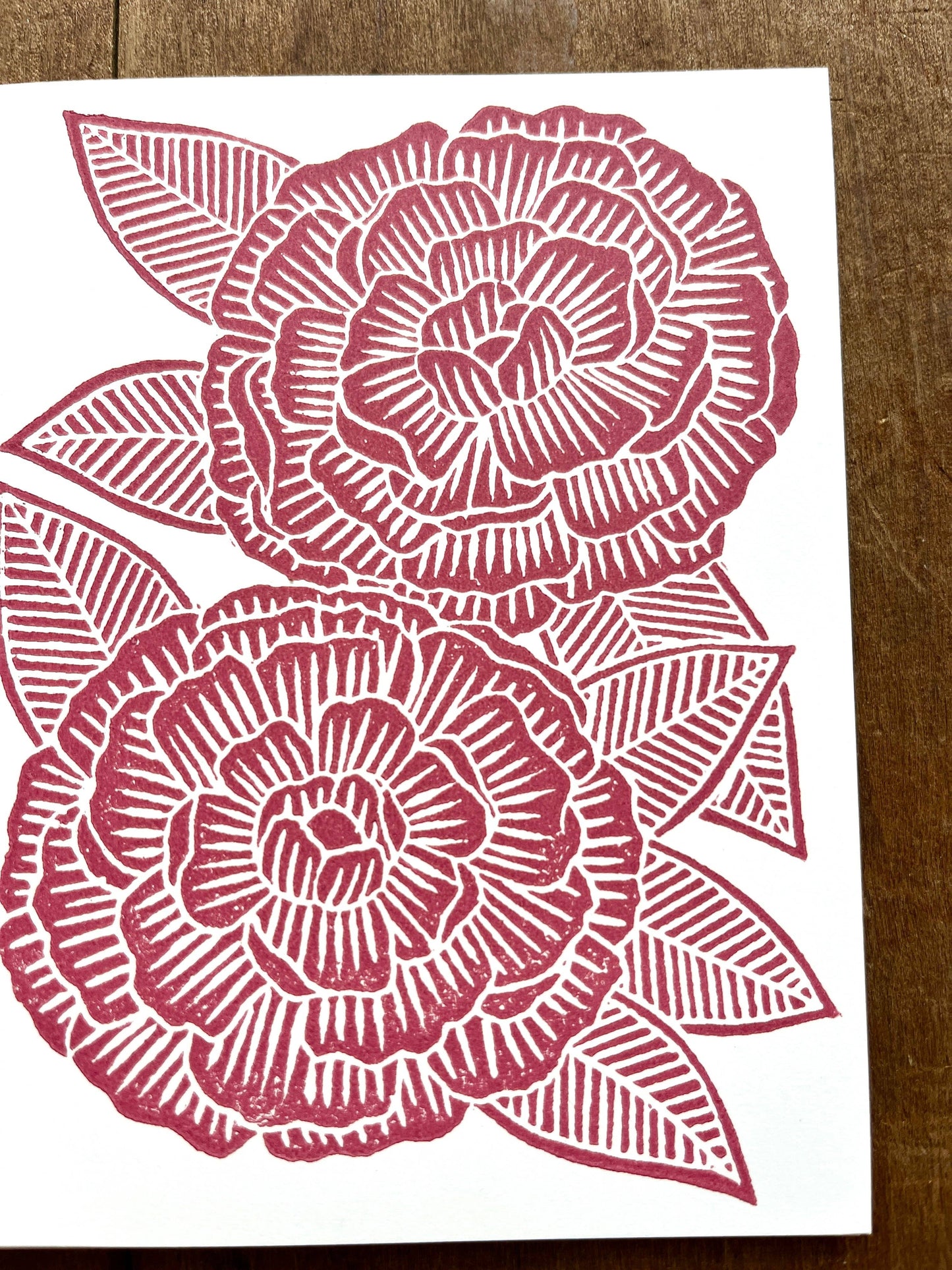 Peony Greeting Card: Single