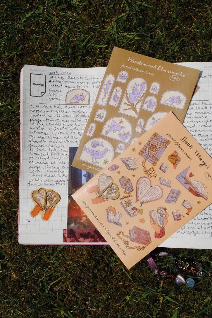Sticker Sheet "Book Magic" for journals and planners