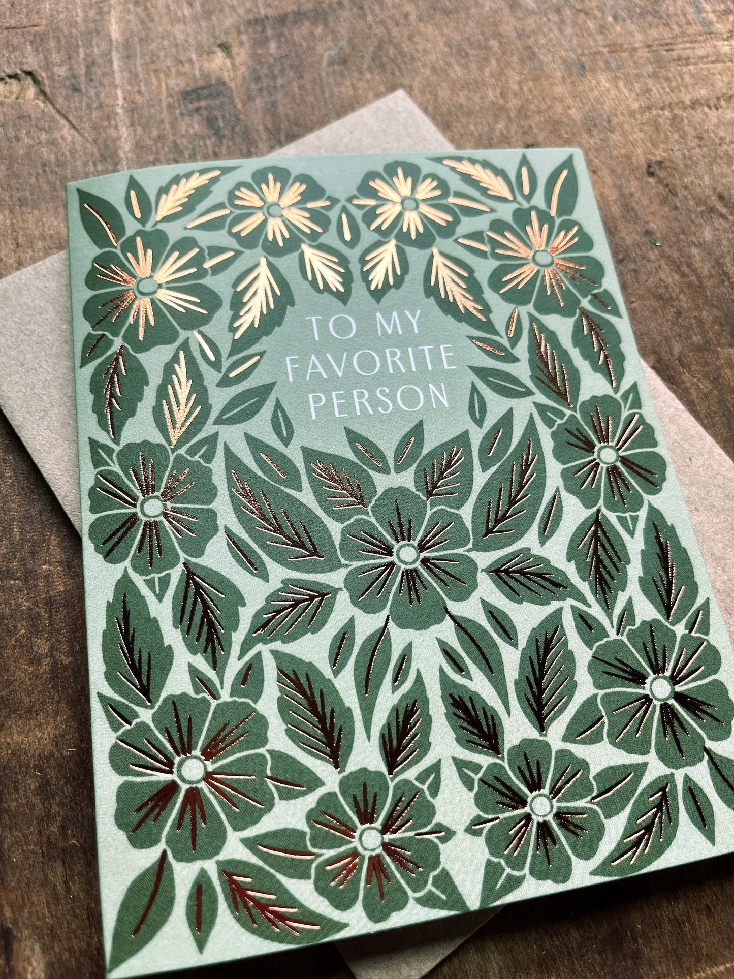 "To My Favorite Person," Greeting Card: Single