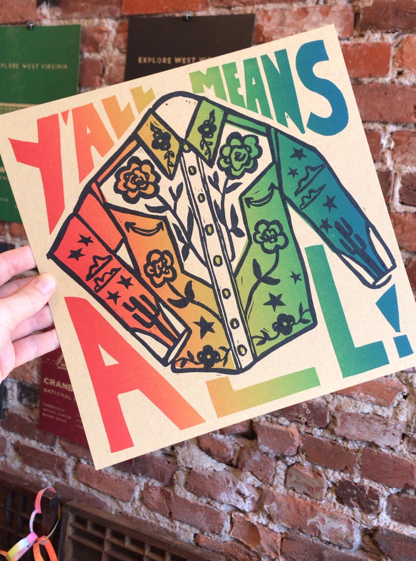 Y'all Means All - 10" x 10"